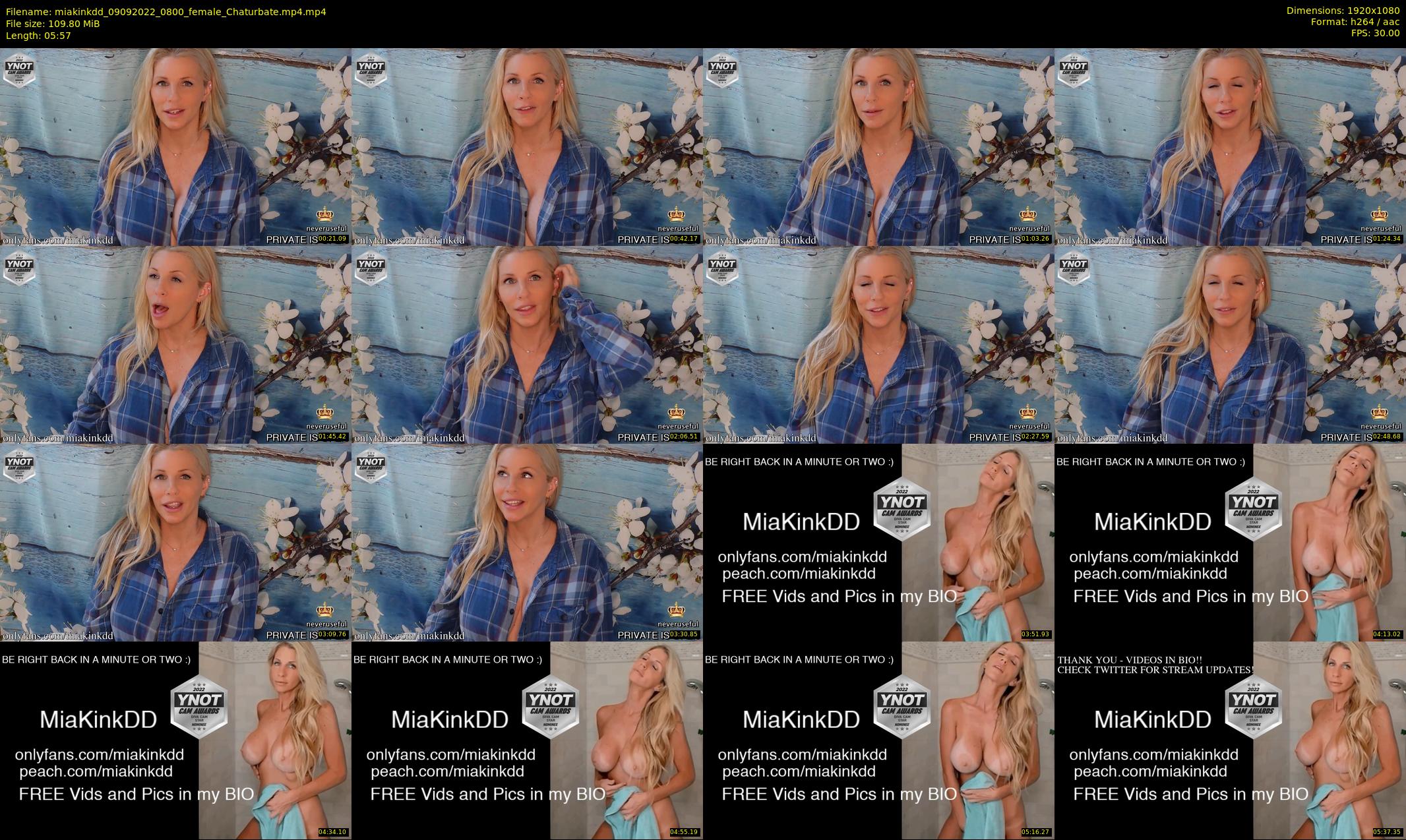 miakinkdd — 6 minute Chaturbate female cam show recording, 1080p, Sep 9, 2022