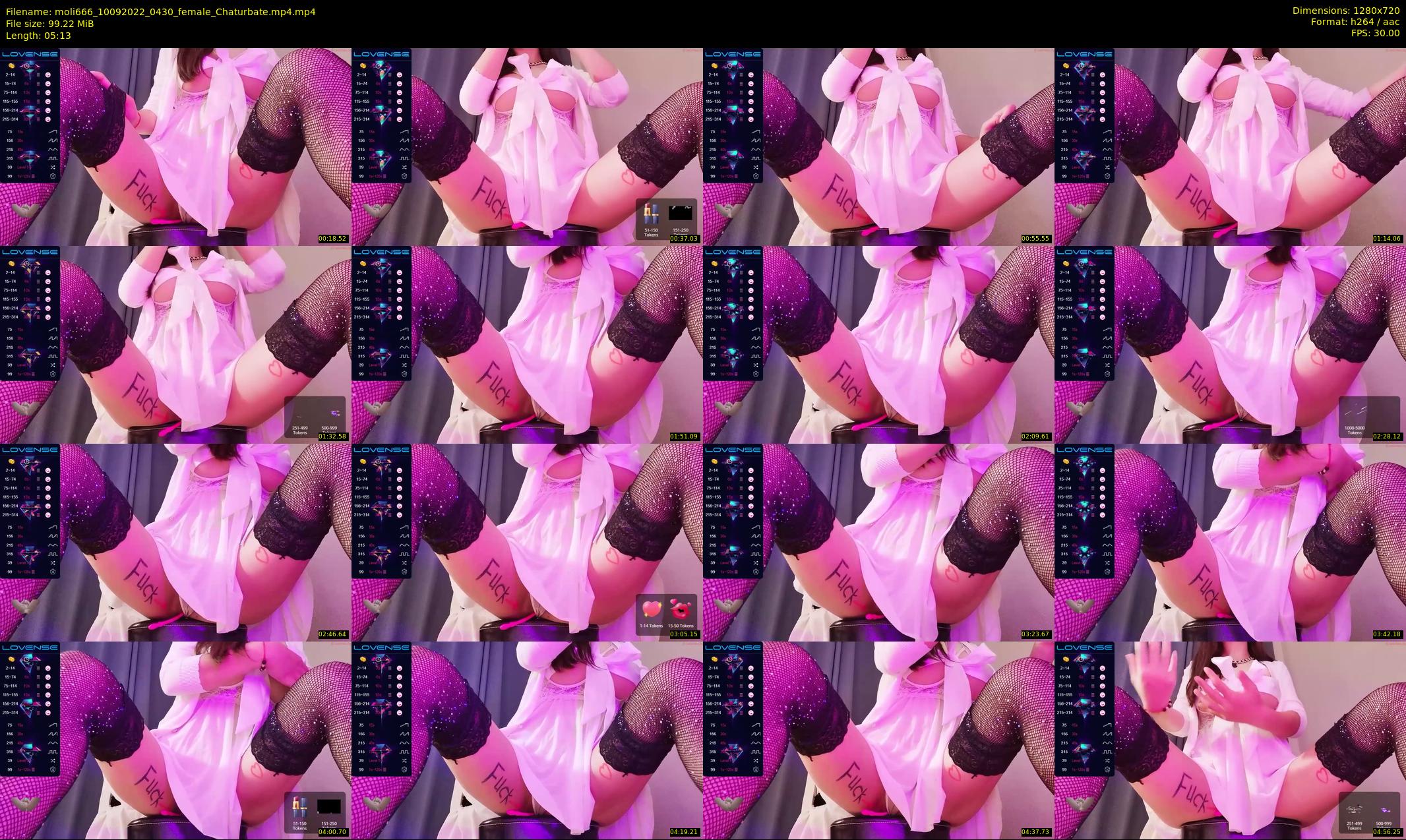 moli666 — 6 minute Chaturbate female cam show recording, 720p, Sep 10, 2022