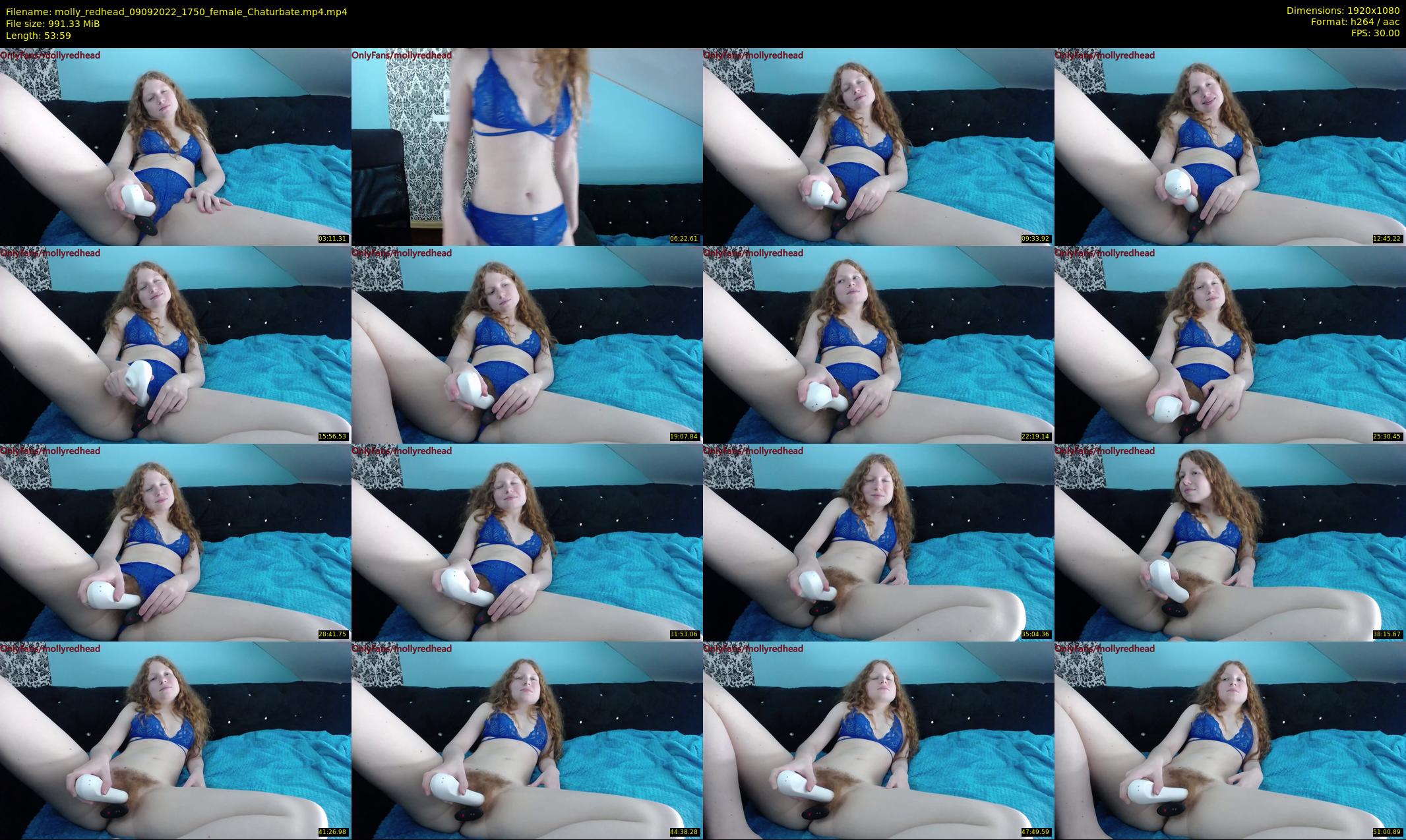 molly_redhead — 54 minute Chaturbate female cam show recording, 1080p, Sep 9, 2022