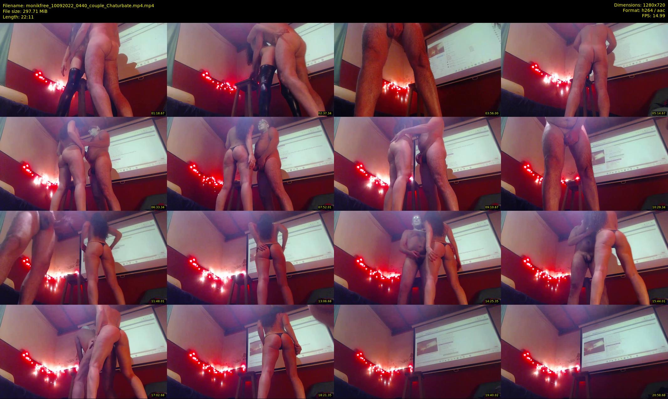 monikfree — 23 minute Chaturbate couple cam show recording, 720p, Sep 10, 2022