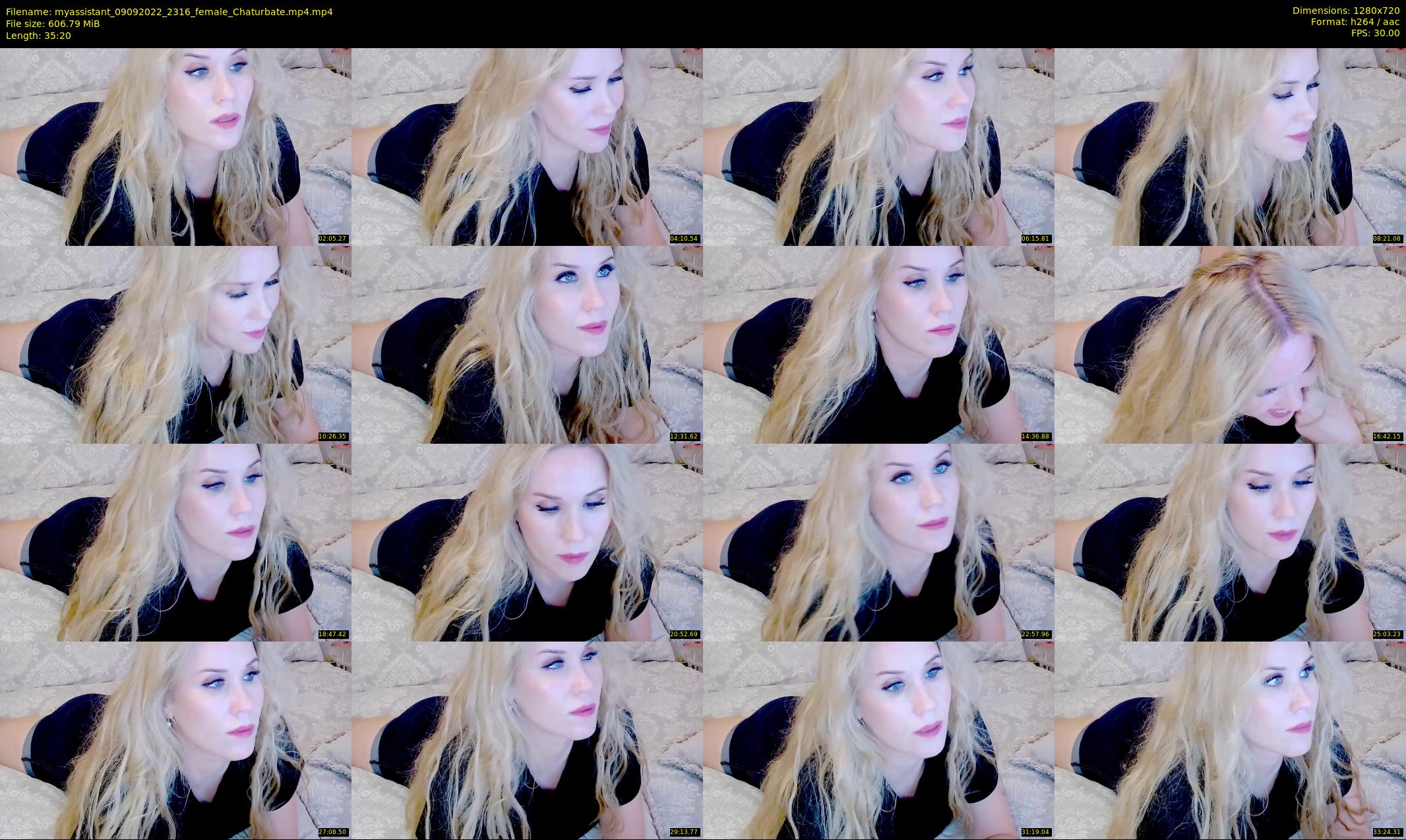myassistant — 36 minute Chaturbate female cam show recording, 720p, Sep 9, 2022