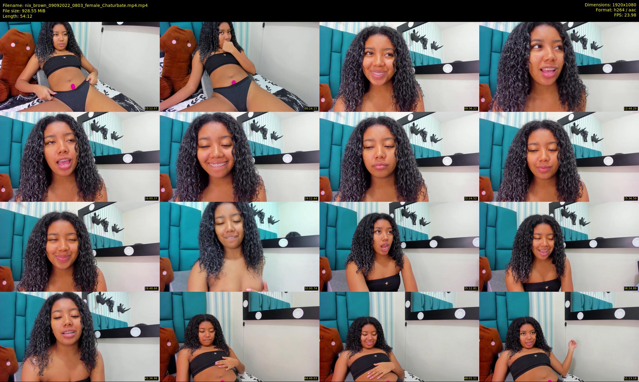 nix_brown — 55 minute Chaturbate female cam show recording, 1080p, Sep 9, 2022