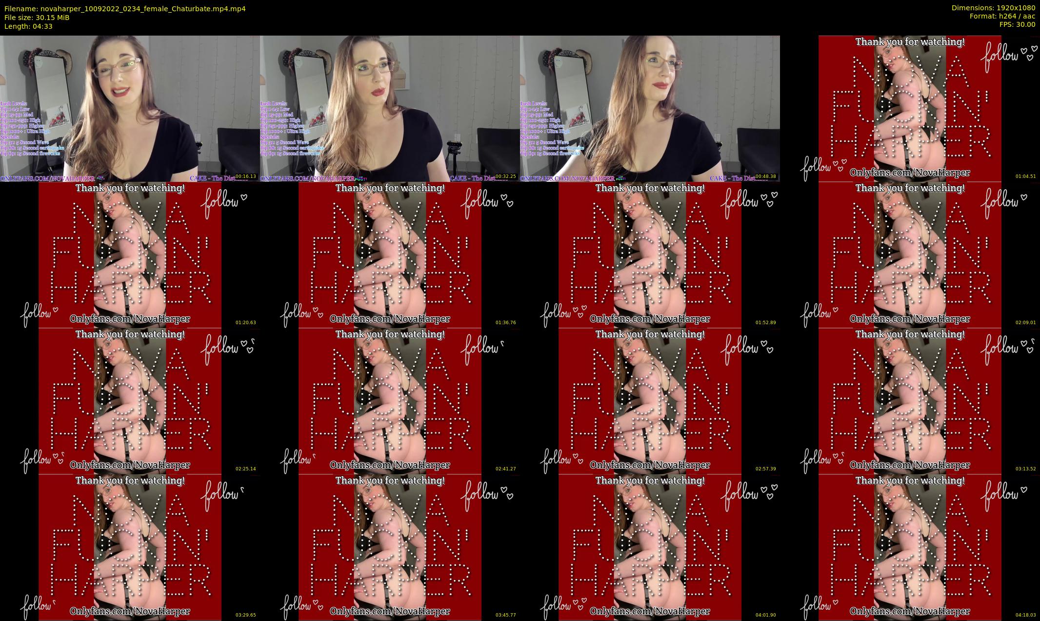 novaharper — 5 minute Chaturbate female cam show recording, 1080p, Sep 10, 2022
