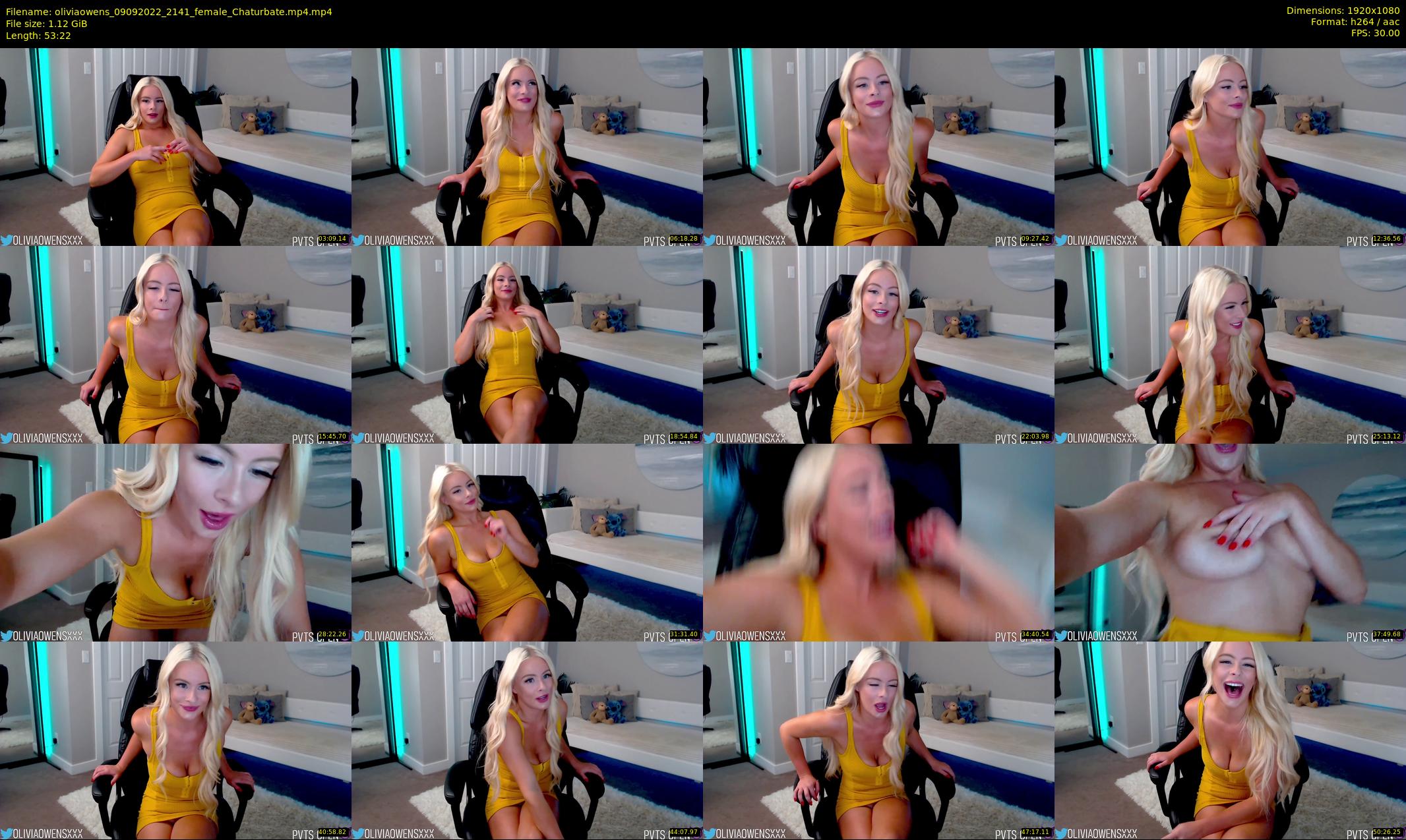 oliviaowens — 54 minute Chaturbate female cam show recording, 1080p, Sep 9, 2022