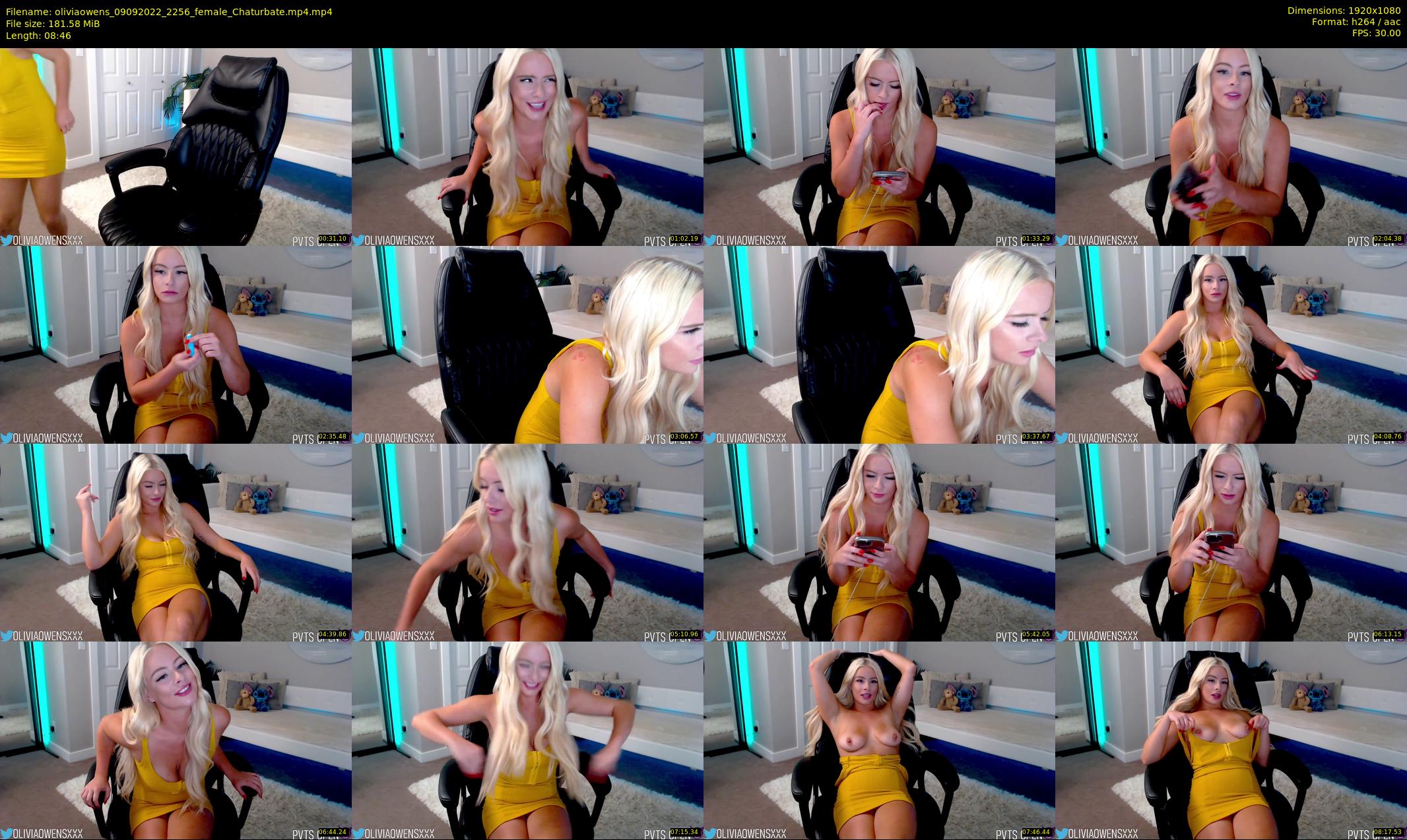 oliviaowens — 9 minute Chaturbate female cam show recording, 1080p, Sep 9, 2022
