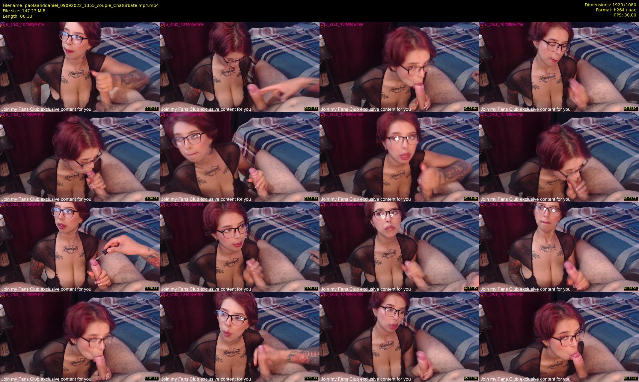 paolaanddaniel — 7 minute Chaturbate couple cam show recording, 1080p, Sep 9, 2022