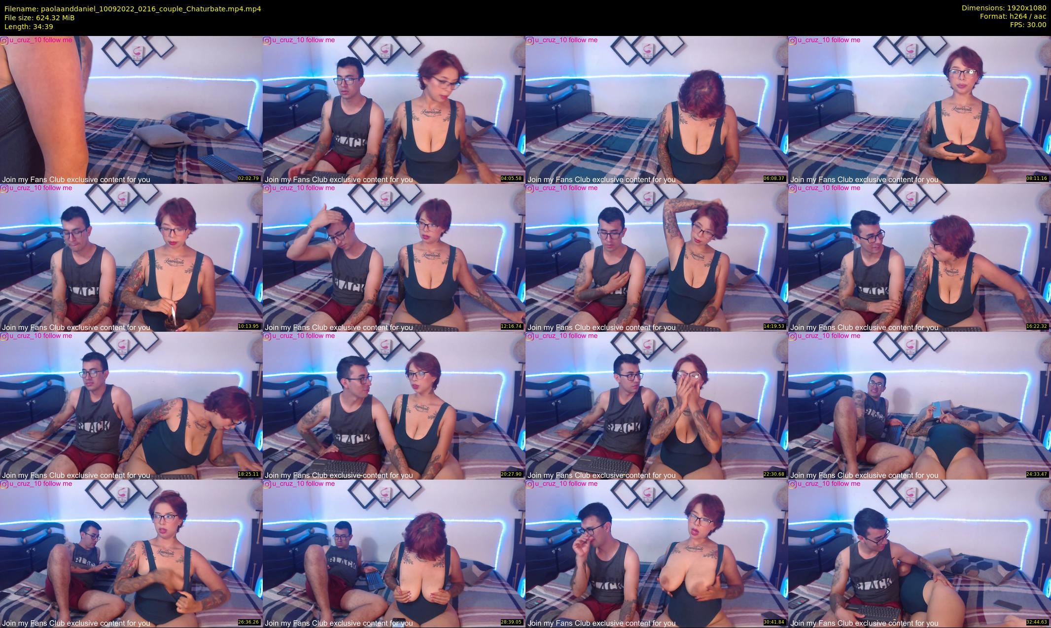 paolaanddaniel — 35 minute Chaturbate couple cam show recording, 1080p, Sep 10, 2022