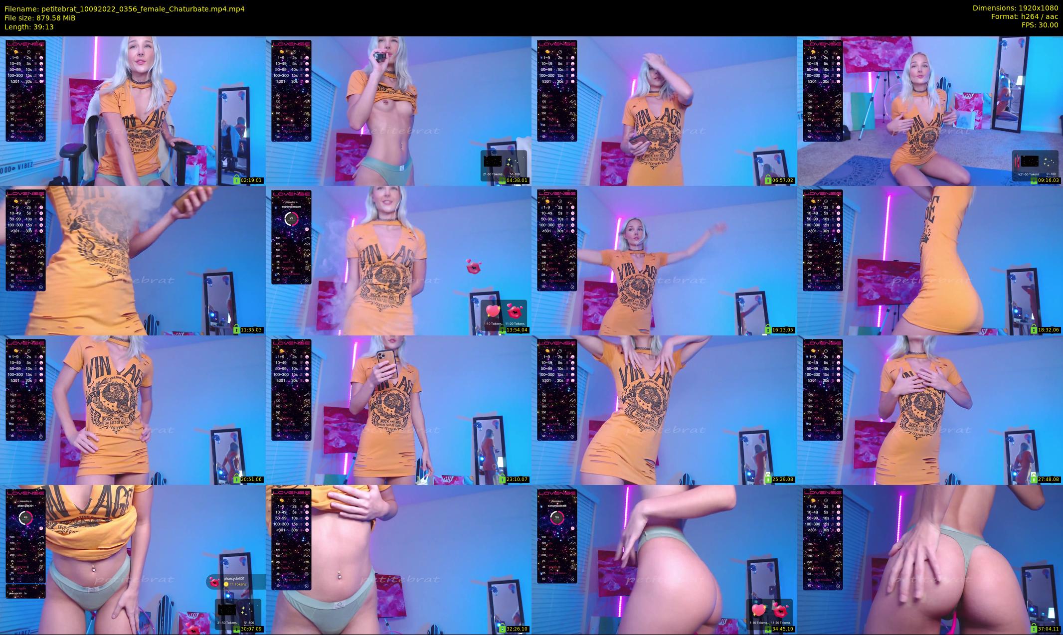 petitebrat — 40 minute Chaturbate female cam show recording, 1080p, Sep 10, 2022