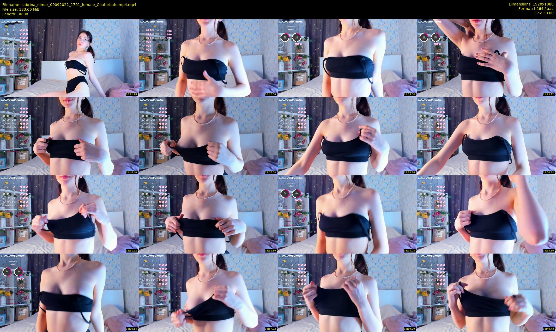sabrina_dimar — 6 minute Chaturbate female cam show recording, 1080p, Sep 9, 2022