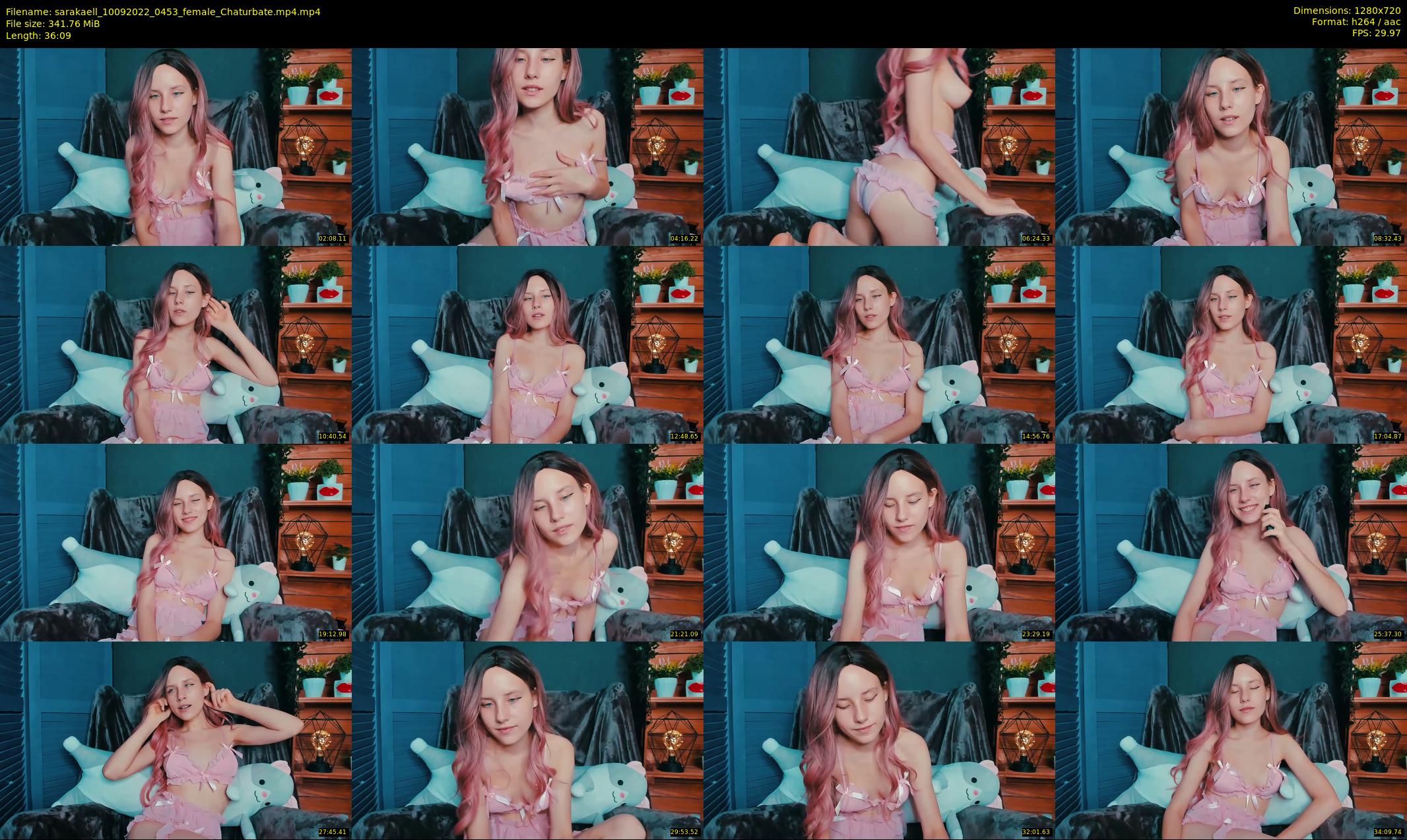 sarakaell — 37 minute Chaturbate female cam show recording, 720p, Sep 10, 2022