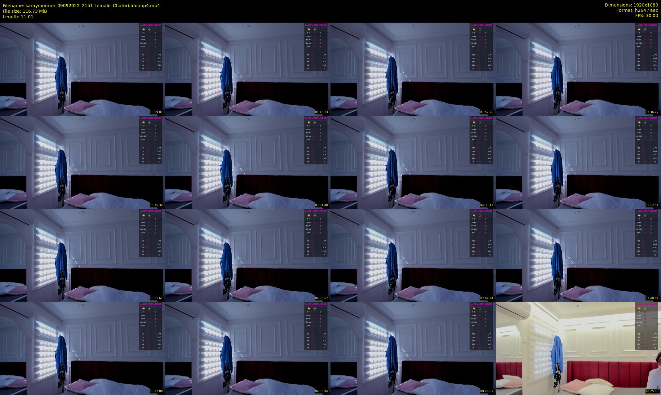 saraymonroe — 12 minute Chaturbate female cam show recording, 1080p, Sep 9, 2022
