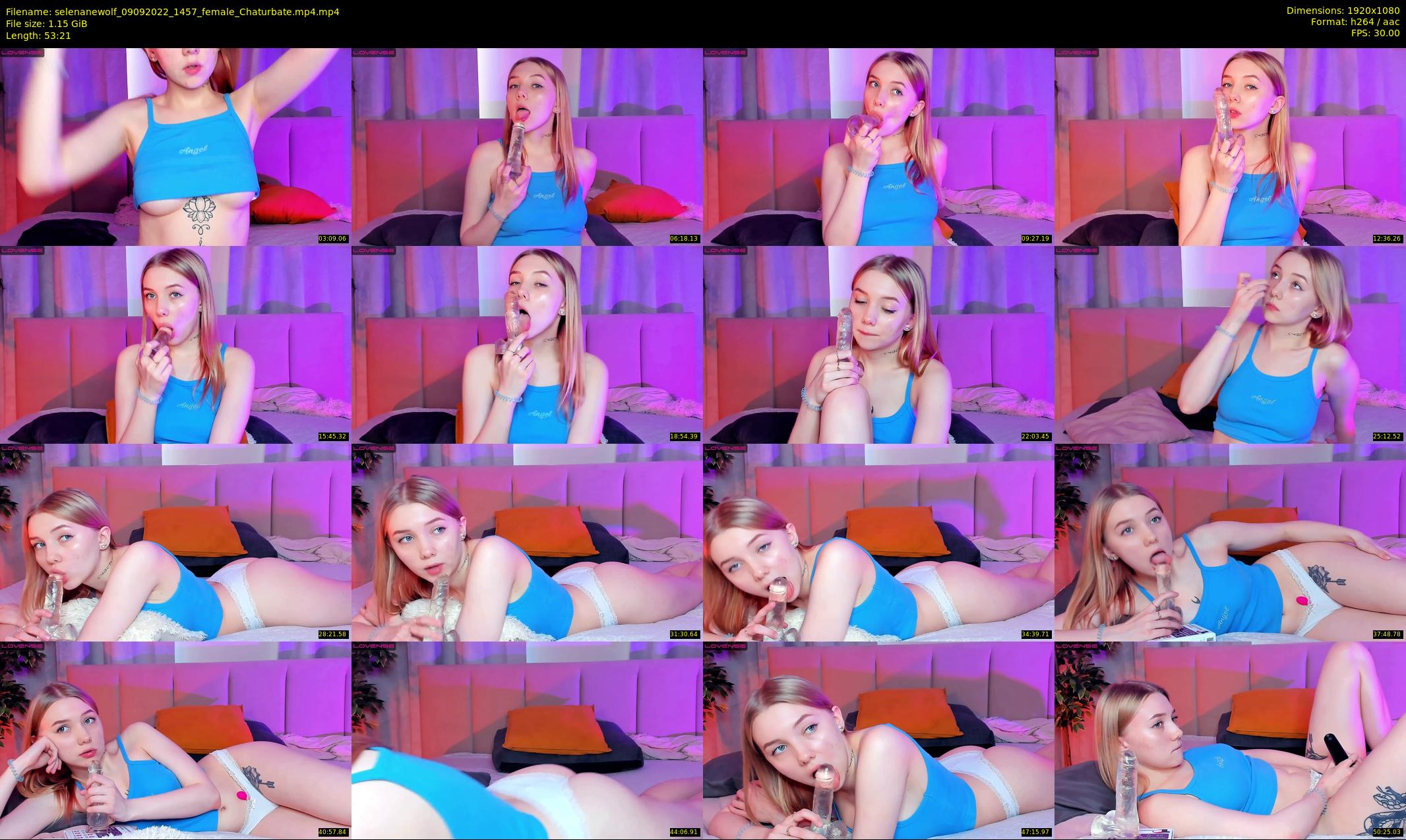 selenanewolf — 54 minute Chaturbate couple cam show recording, 1080p, Sep 9, 2022