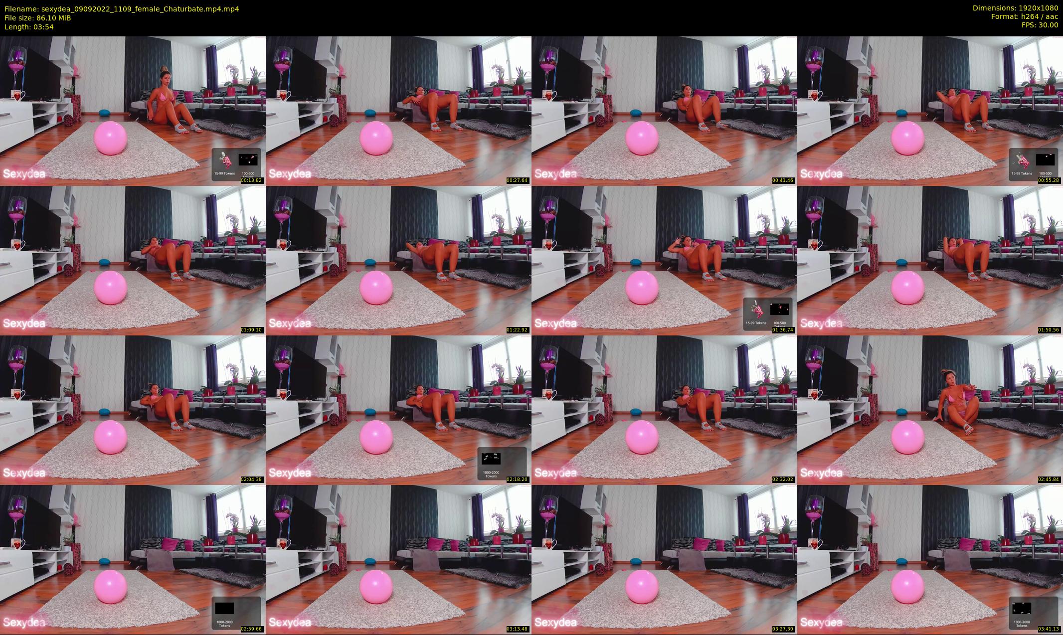 sexydea — 4 minute Chaturbate female cam show recording, 1080p, Sep 9, 2022