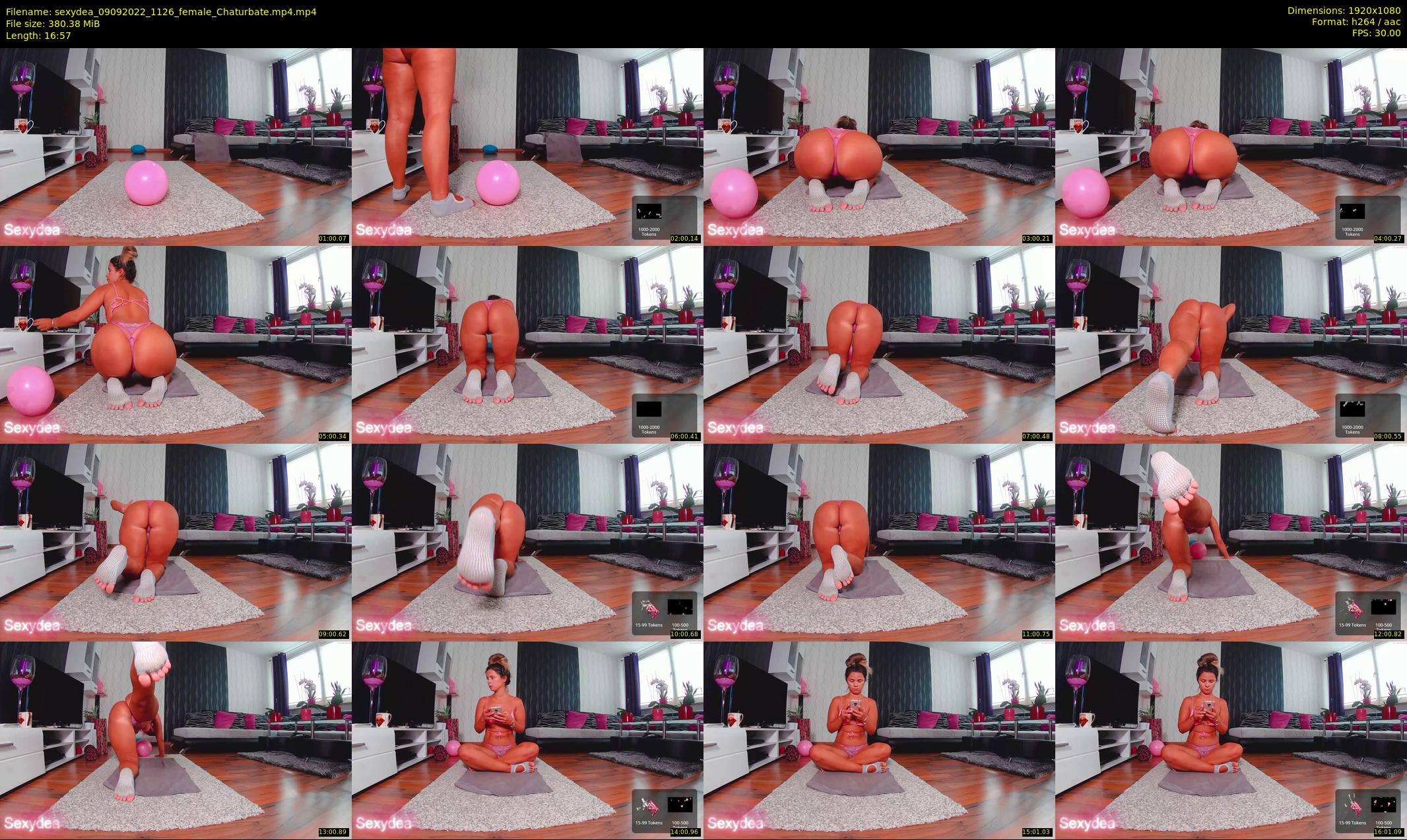 sexydea — 17 minute Chaturbate female cam show recording, 1080p, Sep 9, 2022