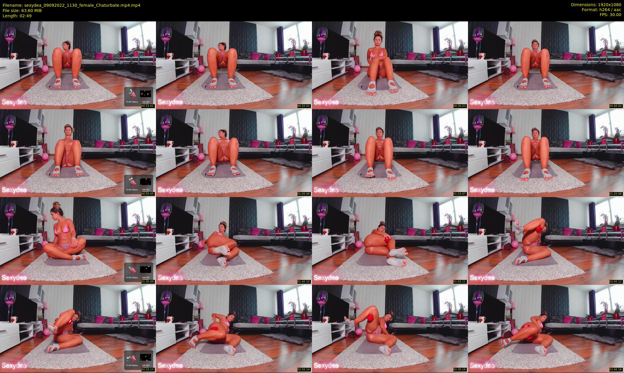 sexydea — 3 minute Chaturbate female cam show recording, 1080p, Sep 9, 2022