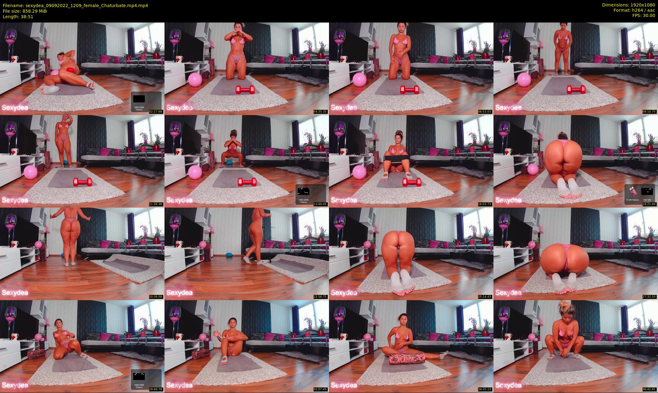 sexydea — 39 minute Chaturbate female cam show recording, 1080p, Sep 9, 2022