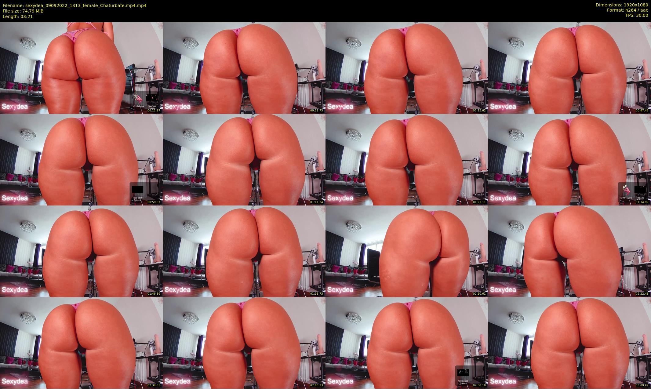 sexydea — 4 minute Chaturbate female cam show recording, 1080p, Sep 9, 2022