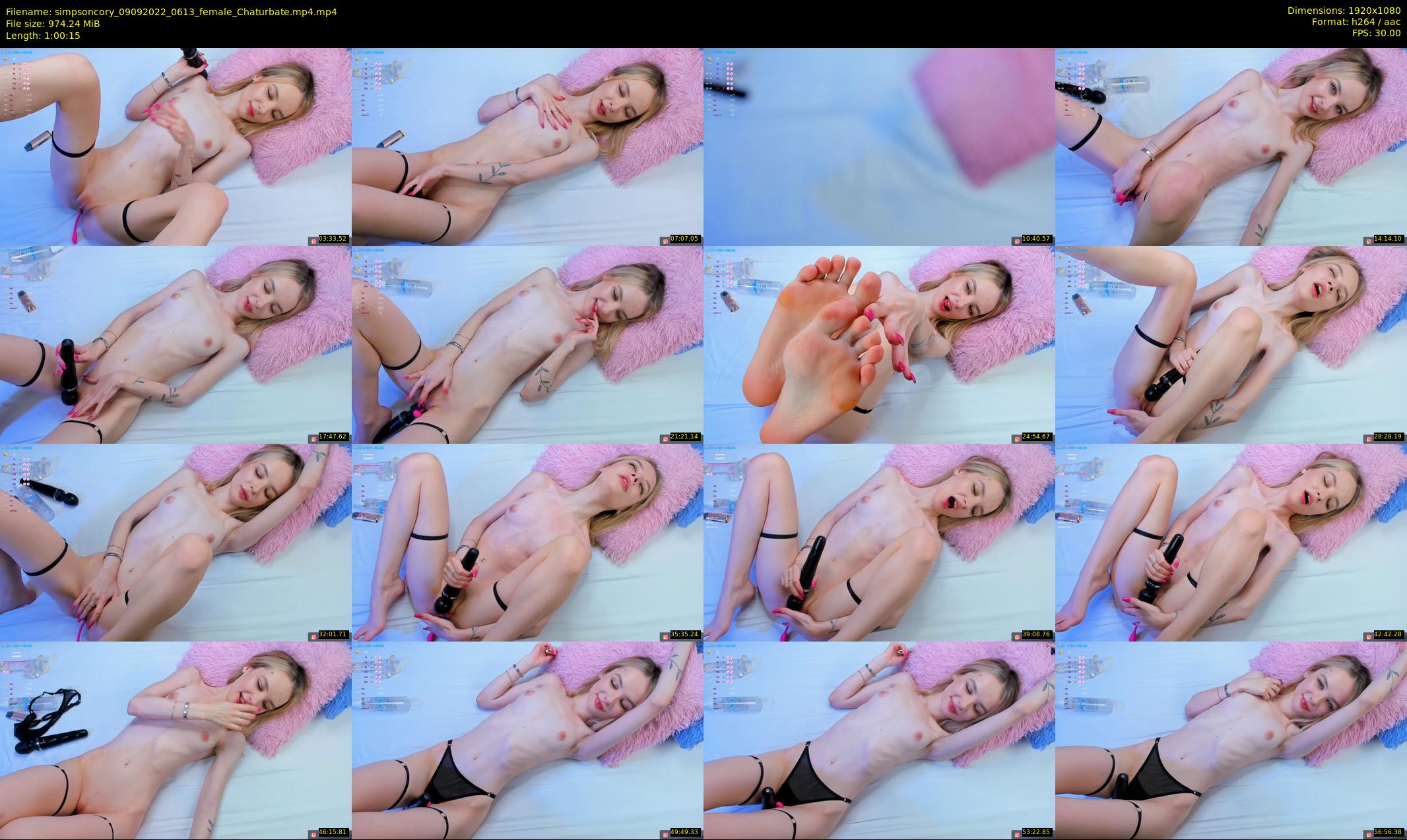 simpsoncory — 61 minute Chaturbate female cam show recording, 1080p, Sep 9, 2022