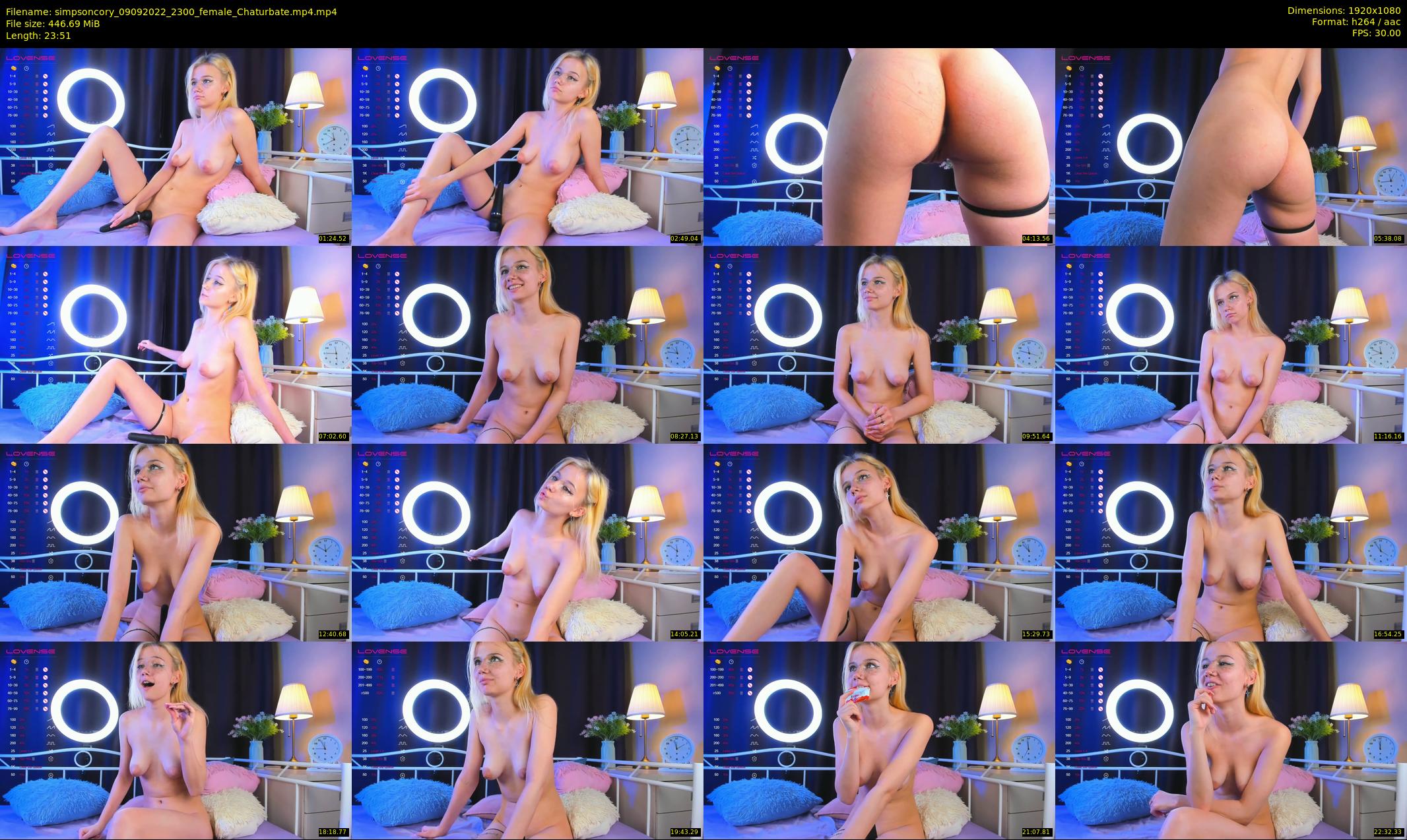 simpsoncory — 24 minute Chaturbate female cam show recording, 1080p, Sep 9, 2022