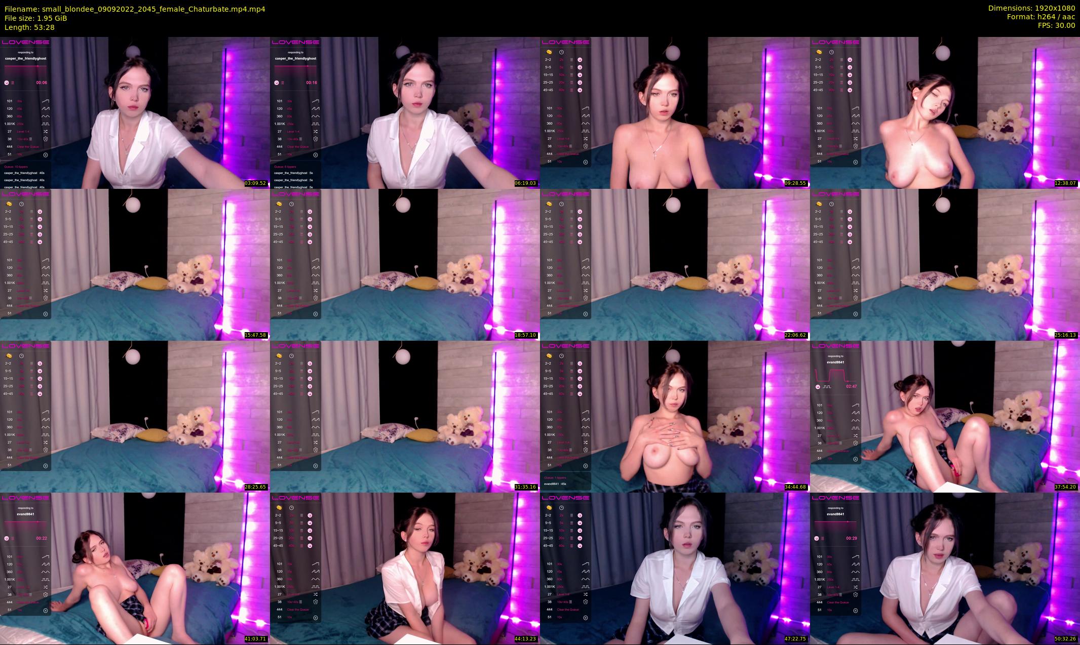 small_blondee — 54 minute Chaturbate female cam show recording, 1080p, Sep 9, 2022