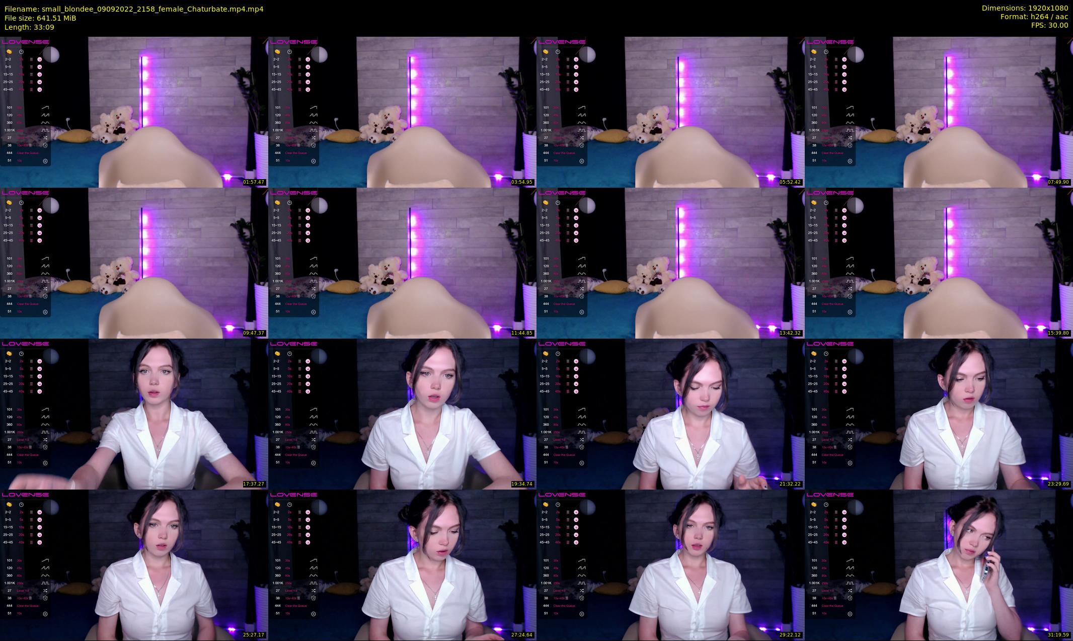 small_blondee — 34 minute Chaturbate female cam show recording, 1080p, Sep 9, 2022