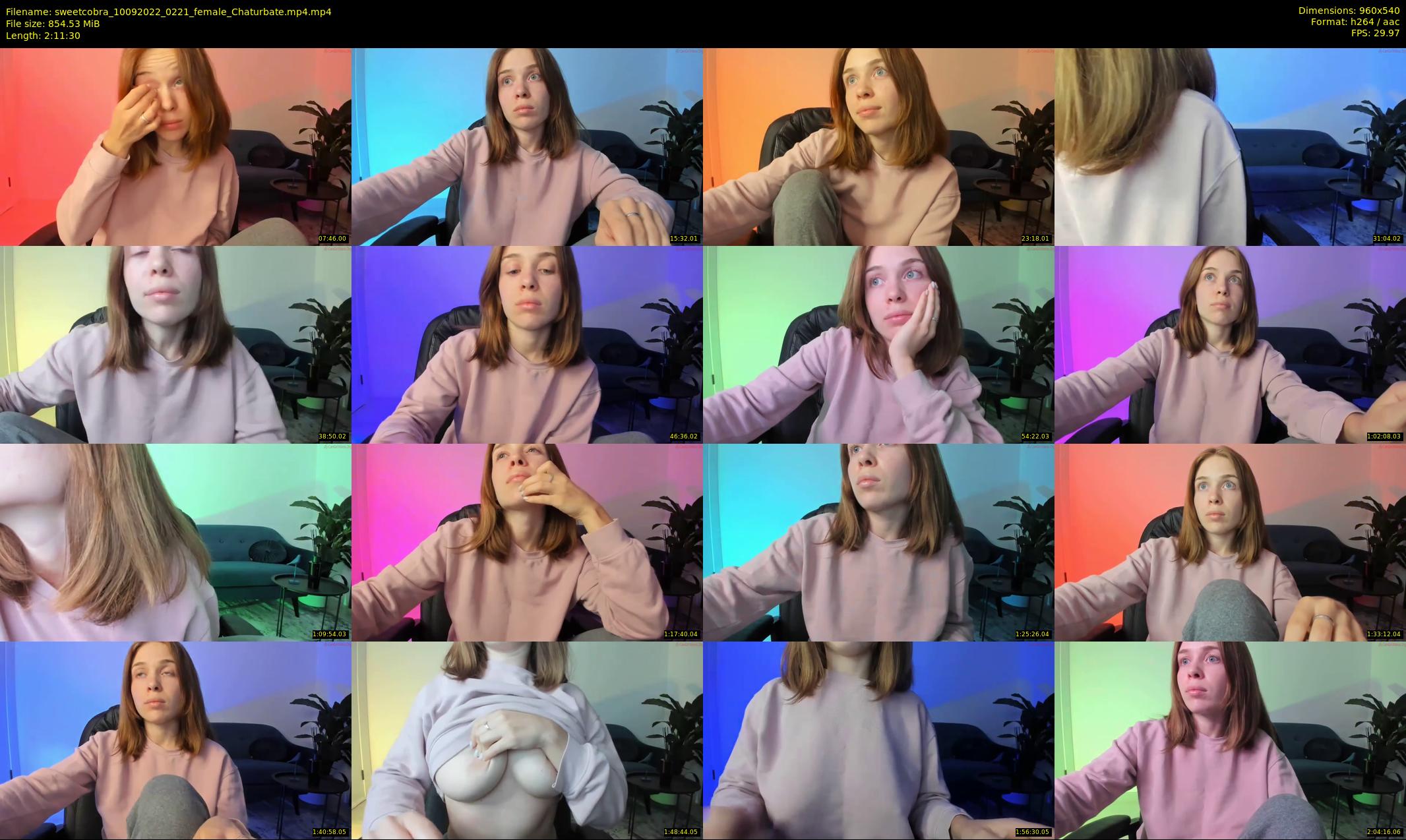 sweetcobra — 132 minute Chaturbate female cam show recording, 480p, Sep 10, 2022