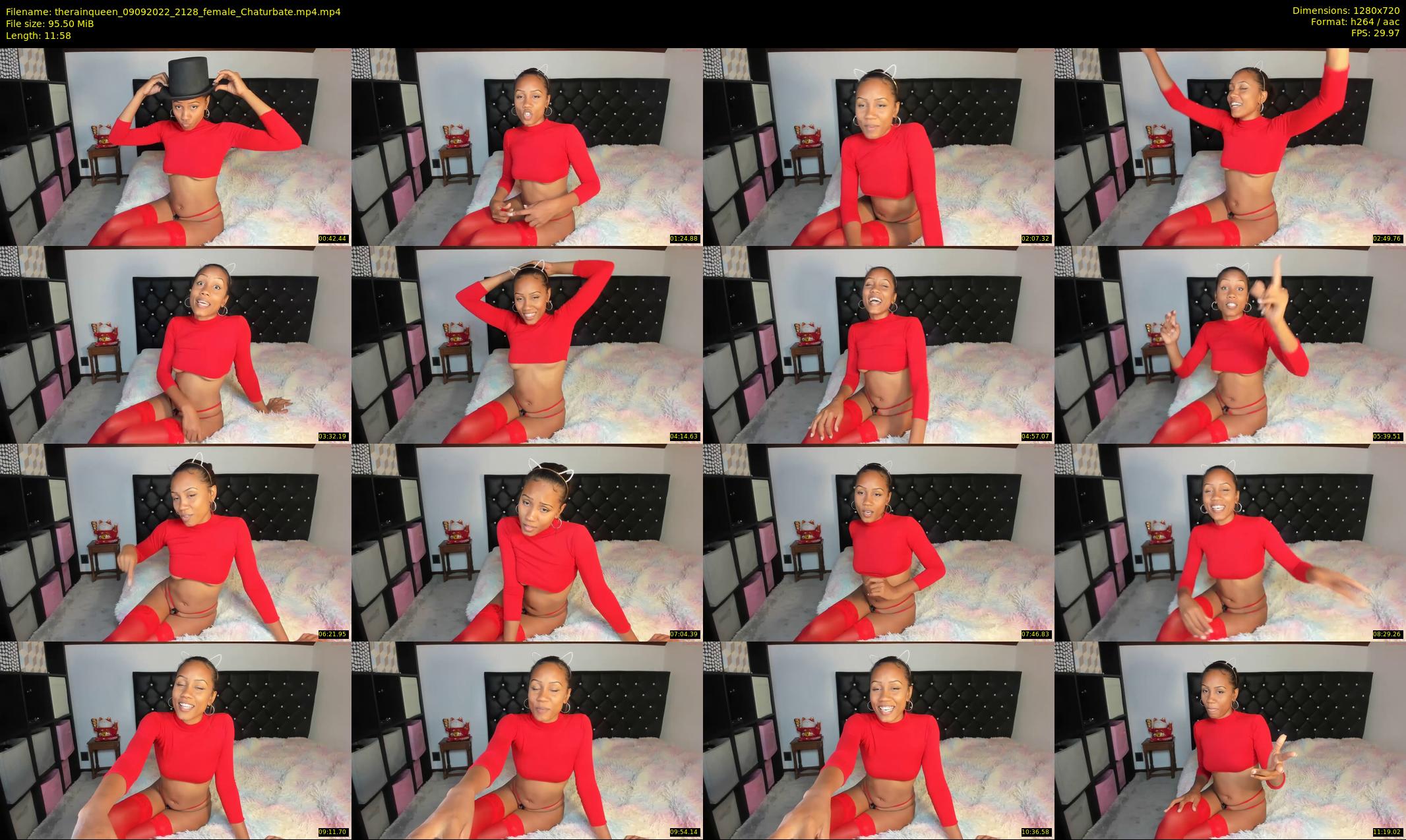 therainqueen — 12 minute Chaturbate female cam show recording, 720p, Sep 9, 2022