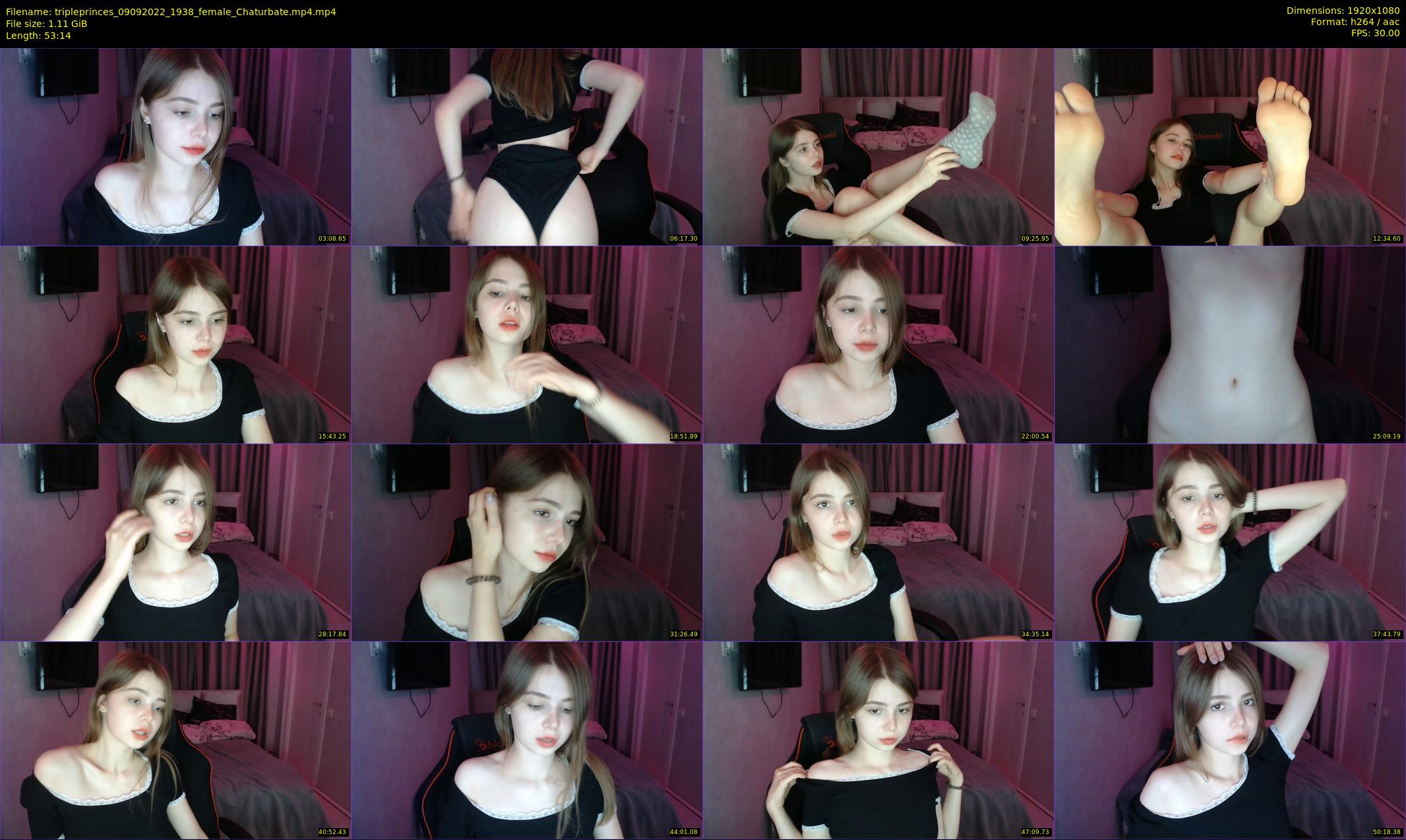 tripleprinces — 54 minute Chaturbate female cam show recording, 1080p, Sep 9, 2022