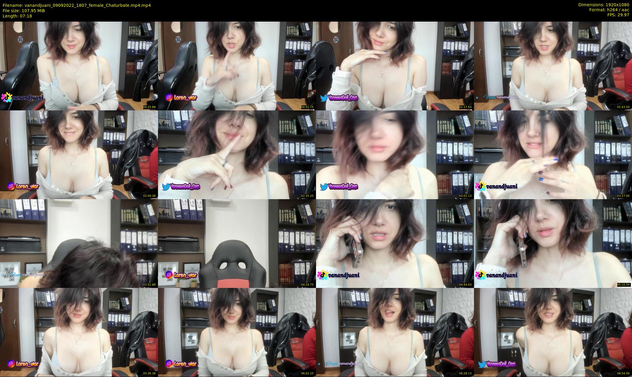 vanandjuani — 8 minute Chaturbate female cam show recording, 1080p, Sep 9, 2022