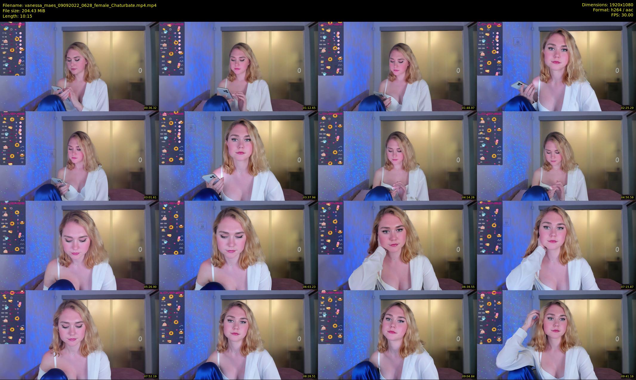 vanessa_maes — 11 minute Chaturbate female cam show recording, 1080p, Sep 9, 2022