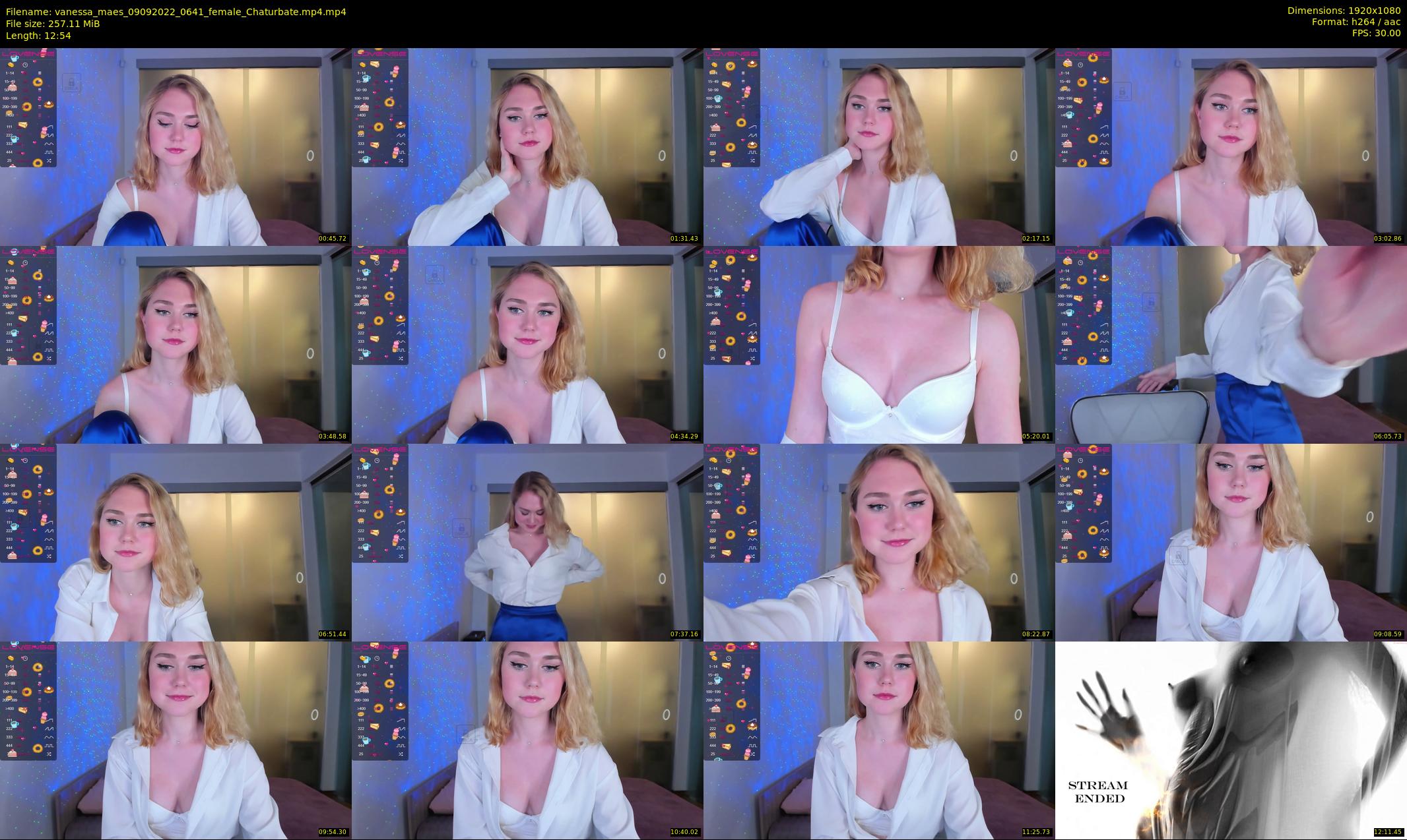 vanessa_maes — 13 minute Chaturbate female cam show recording, 1080p, Sep 9, 2022