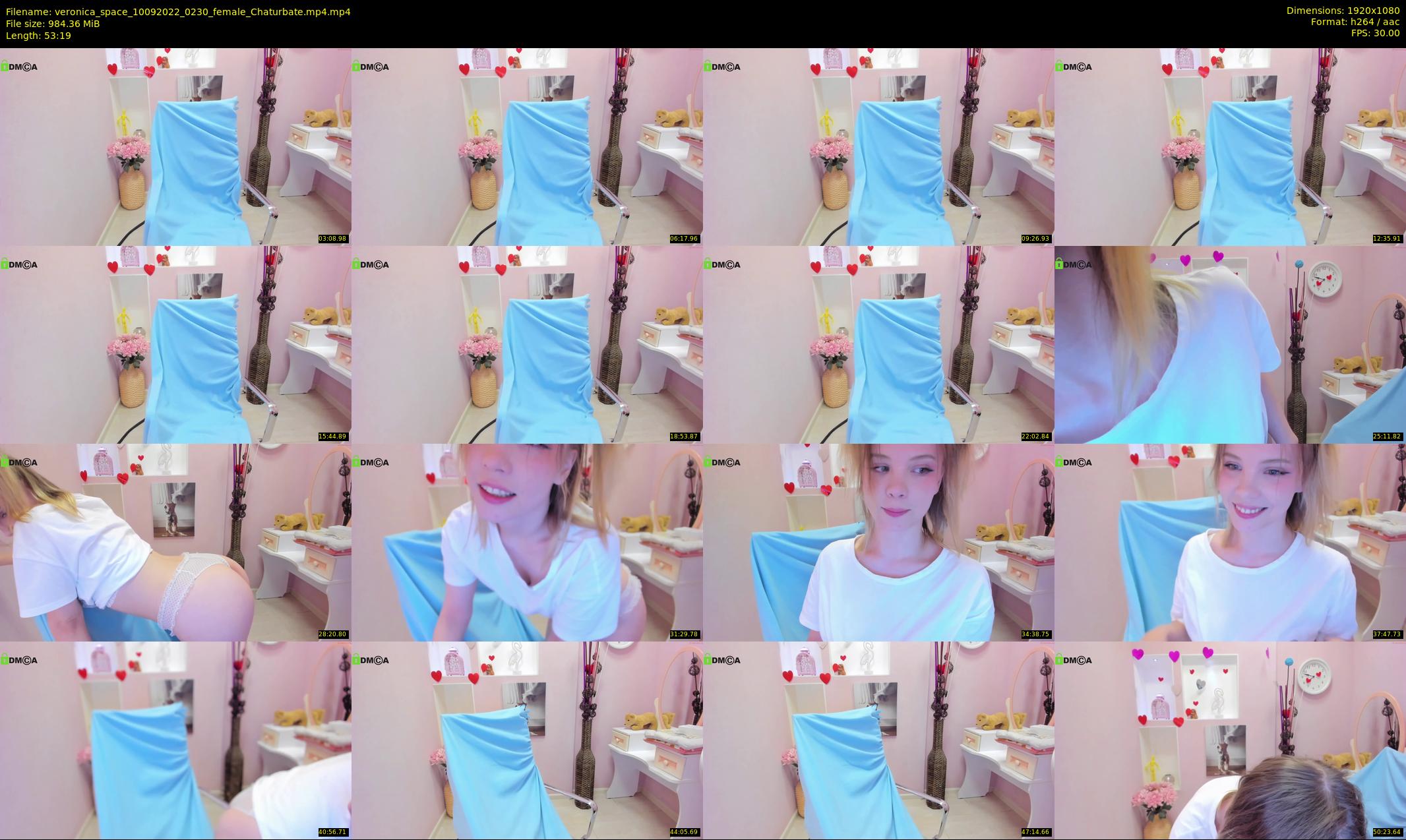 veronica_space — 54 minute Chaturbate female cam show recording, 1080p, Sep 10, 2022