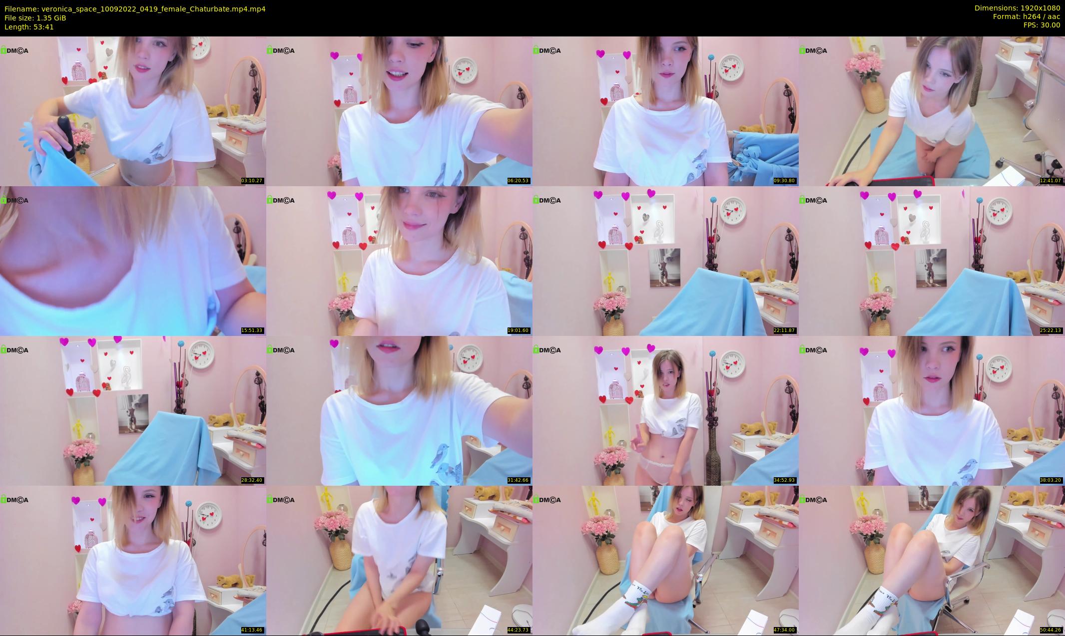 veronica_space — 54 minute Chaturbate female cam show recording, 1080p, Sep 10, 2022