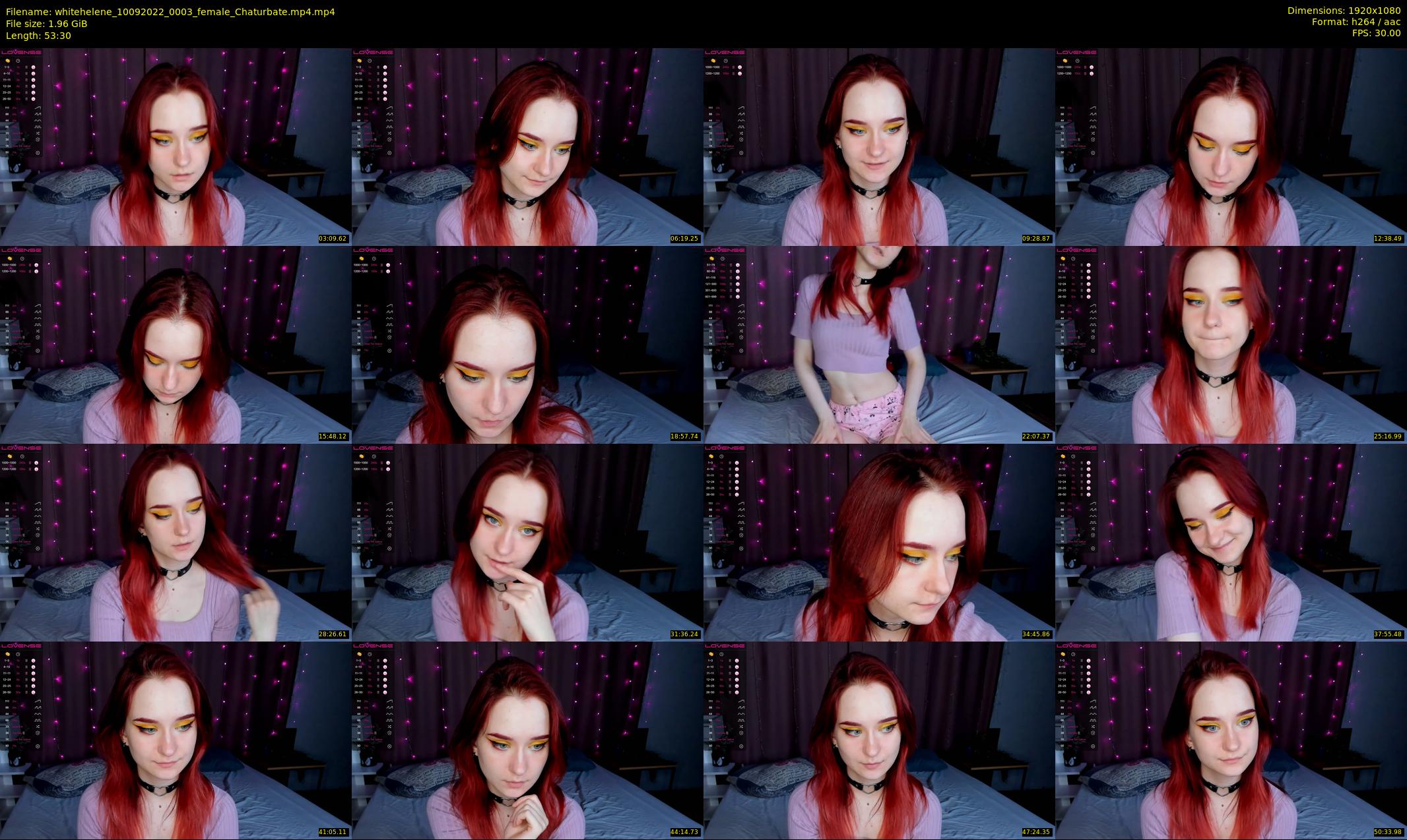 whitehelene — 54 minute Chaturbate female cam show recording, 1080p, Sep 10, 2022