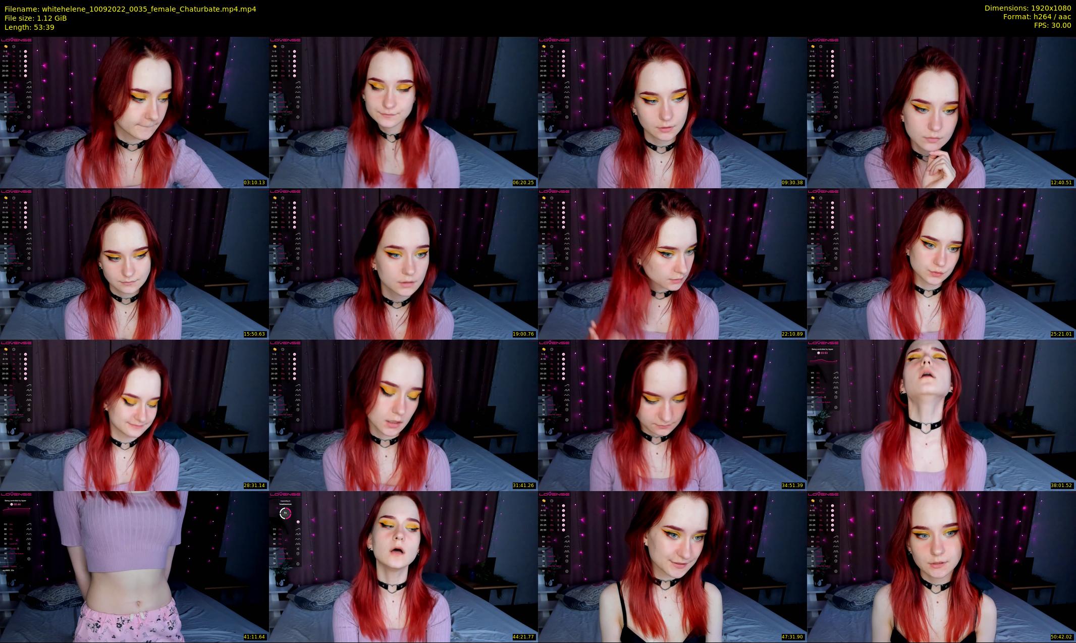 whitehelene — 54 minute Chaturbate female cam show recording, 1080p, Sep 10, 2022