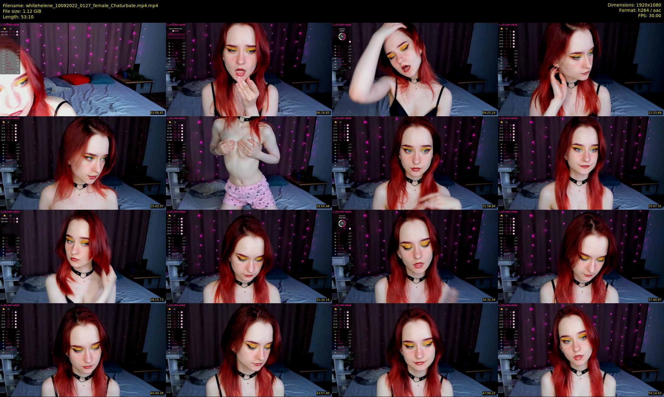 whitehelene — 54 minute Chaturbate female cam show recording, 1080p, Sep 10, 2022