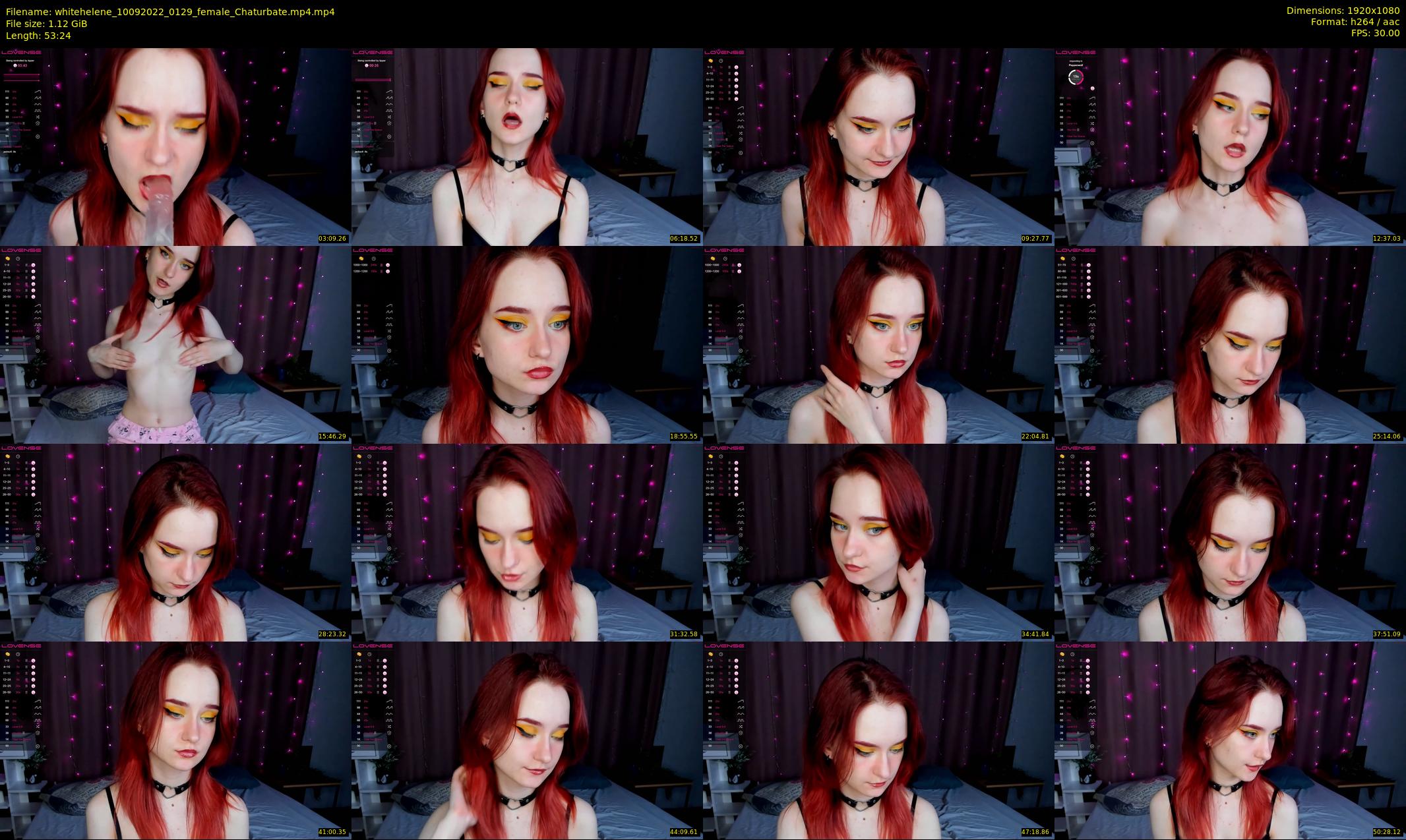 whitehelene — 54 minute Chaturbate female cam show recording, 1080p, Sep 10, 2022