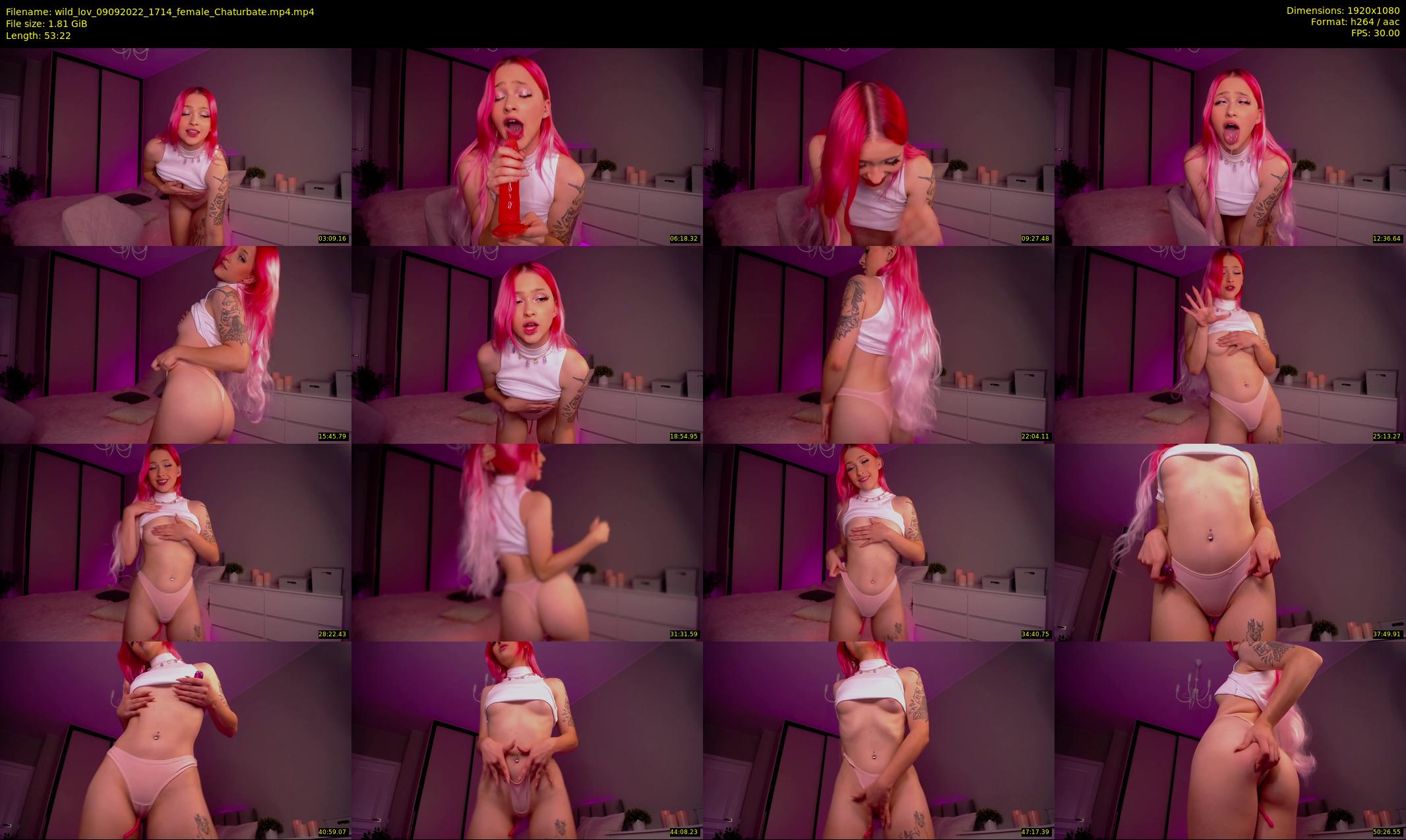 wild_lov — 54 minute Chaturbate female cam show recording, 1080p, Sep 9, 2022
