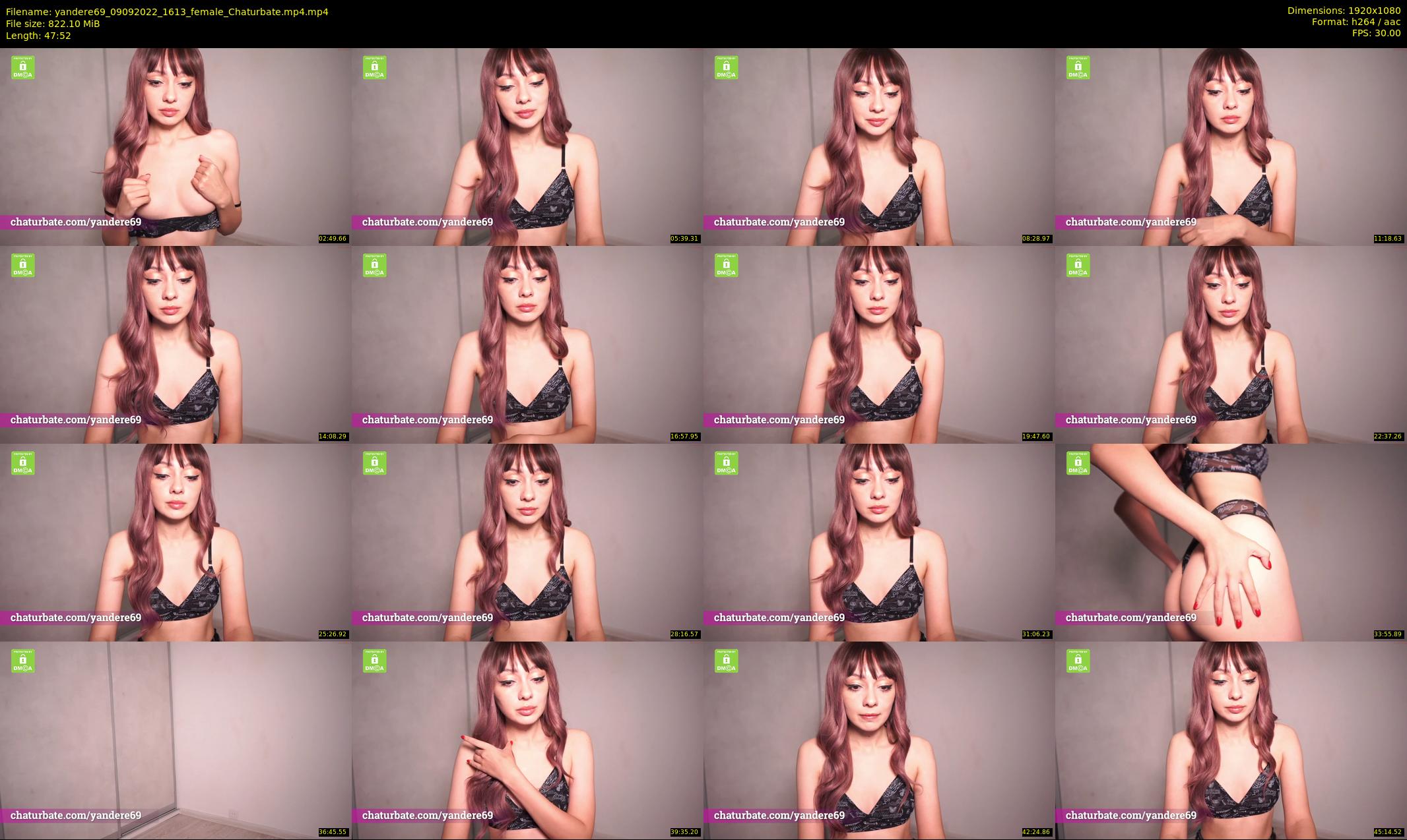 yandere69 — 48 minute Chaturbate female cam show recording, 1080p, Sep 9, 2022