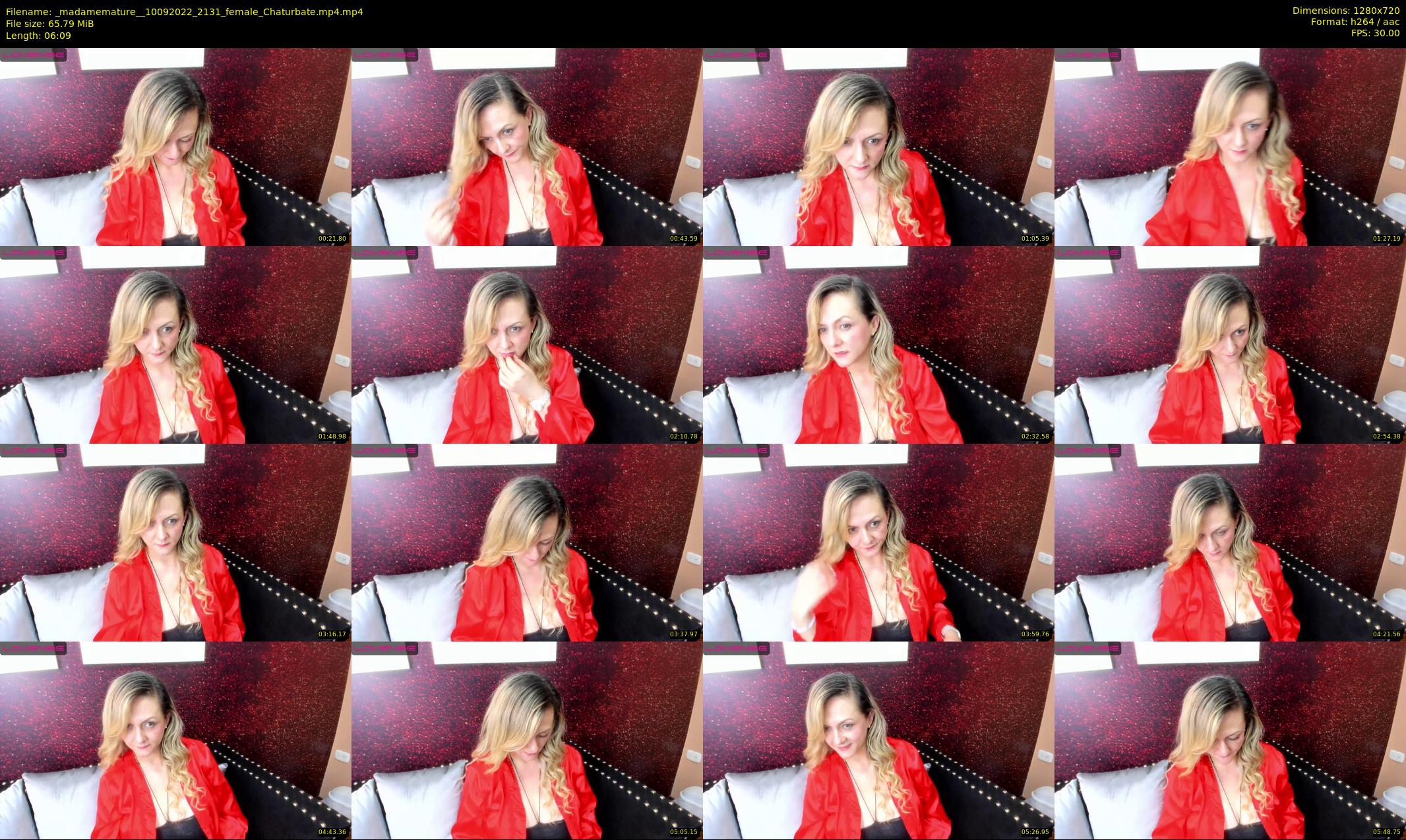 _madamemature_ — 7 minute Chaturbate female cam show recording, 720p, Sep 10, 2022