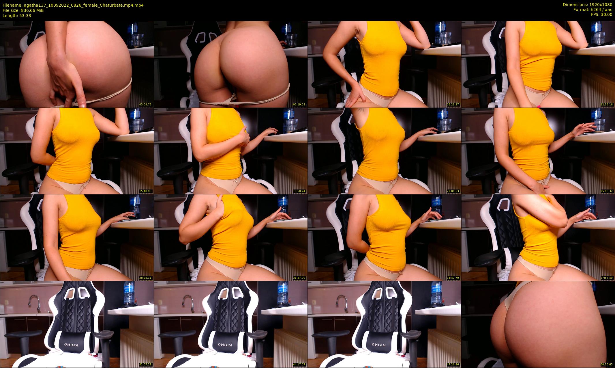 agatha137 — 54 minute Chaturbate female cam show recording, 1080p, Sep 10, 2022