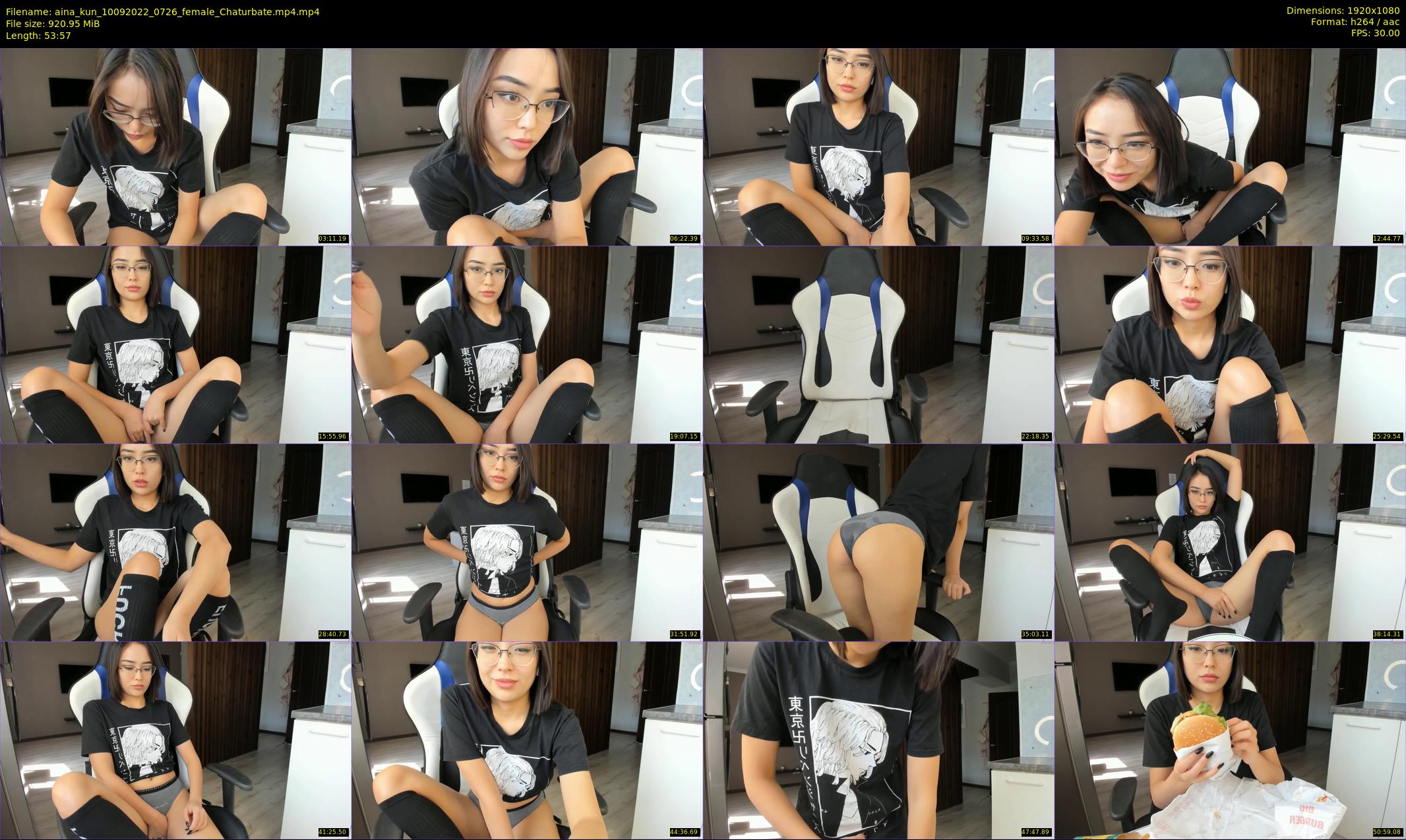 aina_kun — 54 minute Chaturbate female cam show recording, 1080p, Sep 10, 2022
