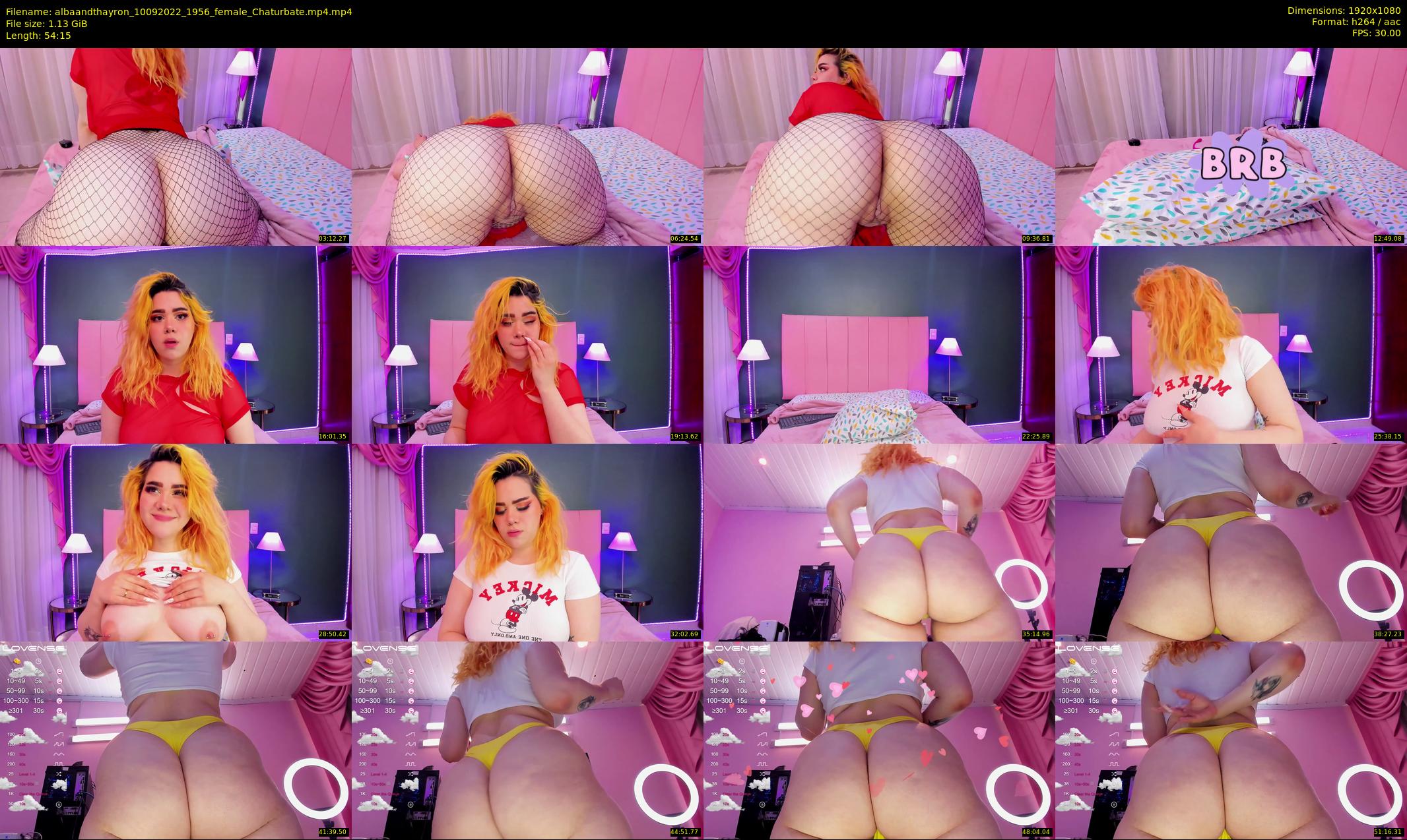 albaandthayron — 55 minute Chaturbate couple cam show recording, 1080p, Sep 10, 2022