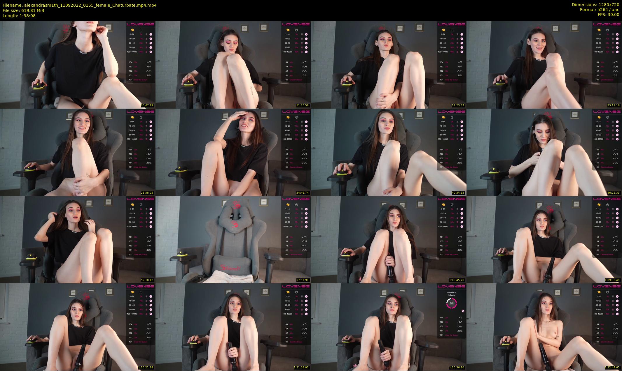 alexandrasm1th — 99 minute Chaturbate female cam show recording, 720p, Sep 11, 2022