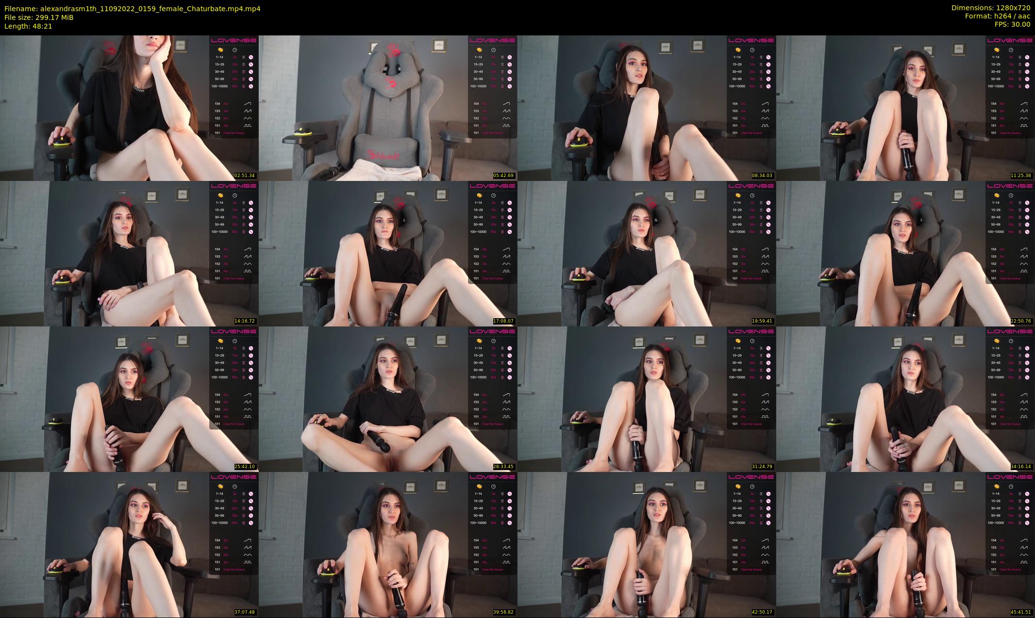 alexandrasm1th — 49 minute Chaturbate female cam show recording, 720p, Sep 11, 2022