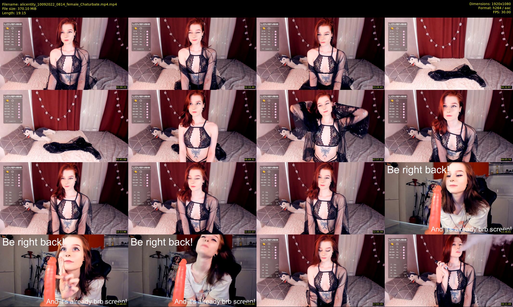 alicentity — 20 minute Chaturbate female cam show recording, 1080p, Sep 10, 2022