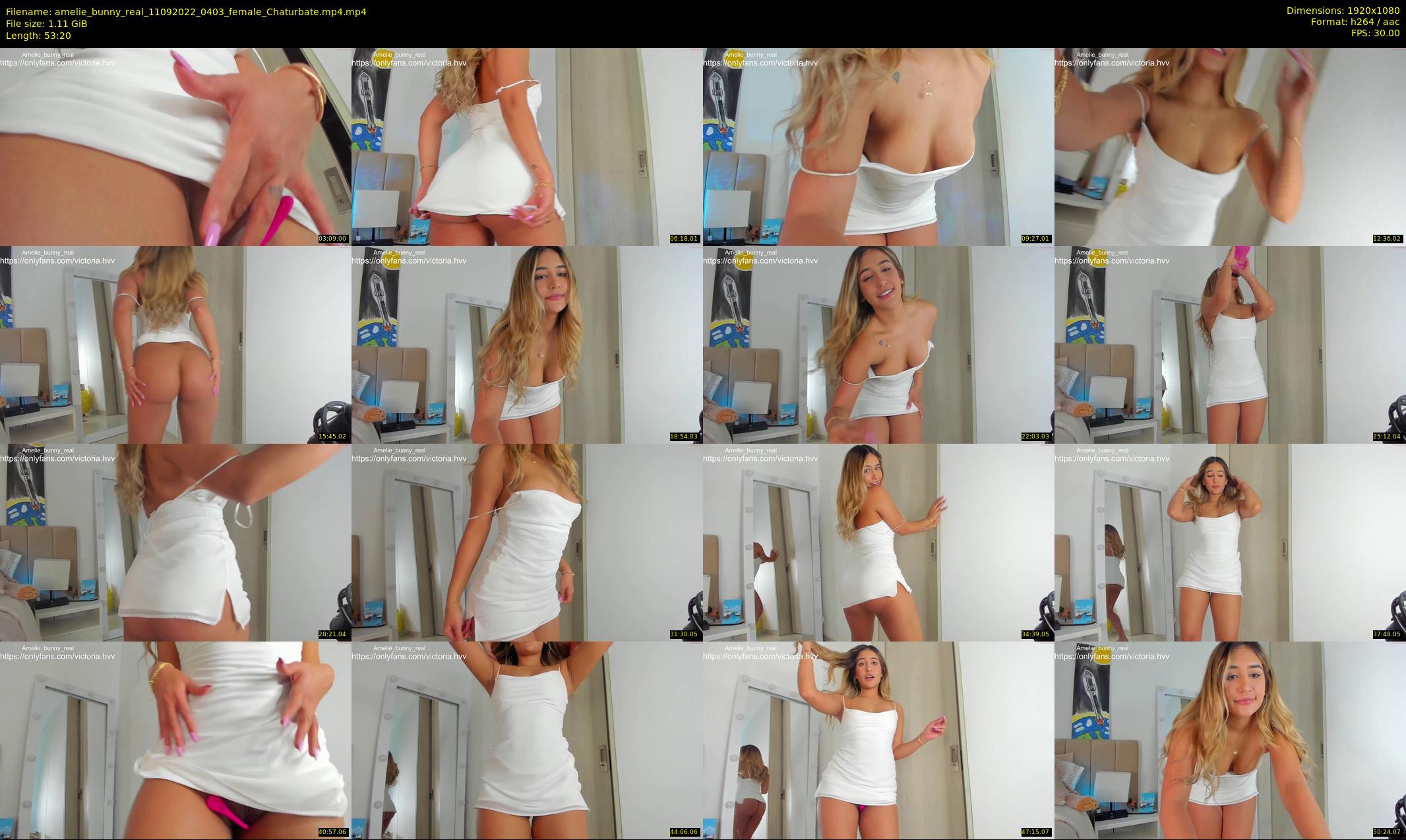 amelie_bunny_real — 54 minute Chaturbate female cam show recording, 1080p, Sep 11, 2022