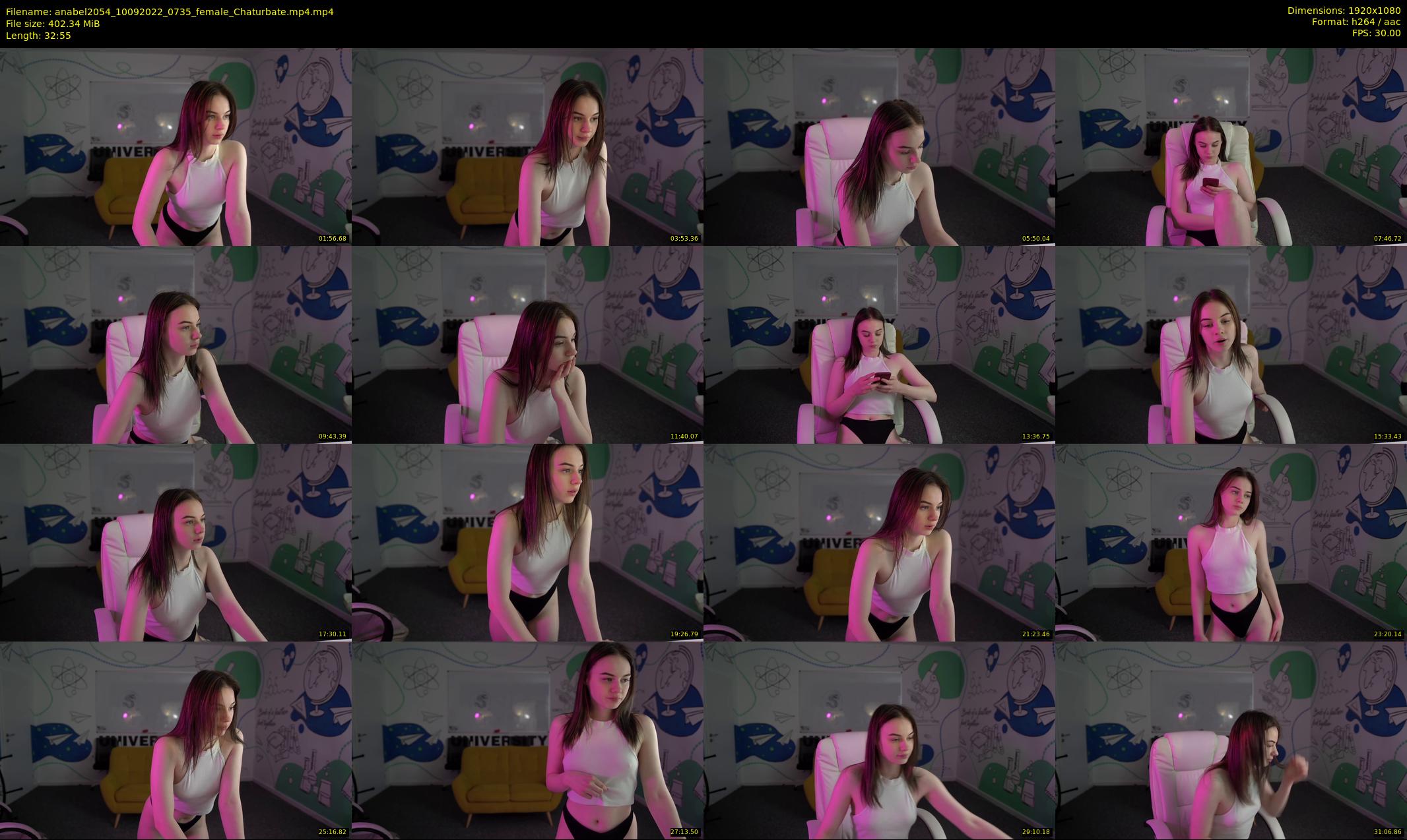 anabel2054 — 33 minute Chaturbate female cam show recording, 1080p, Sep 10, 2022