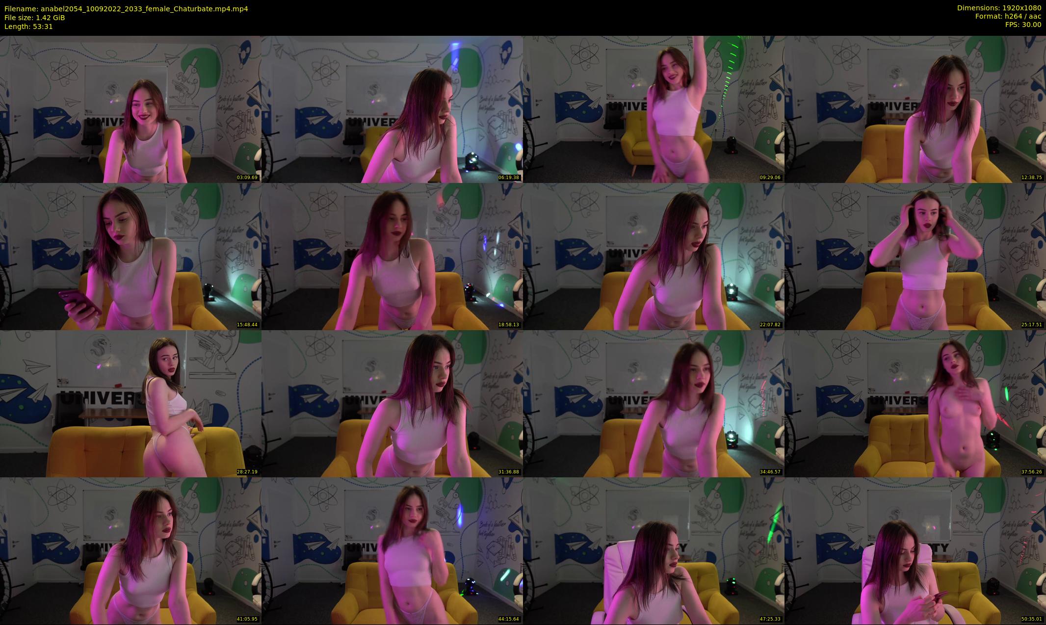 anabel2054 — 54 minute Chaturbate female cam show recording, 1080p, Sep 10, 2022