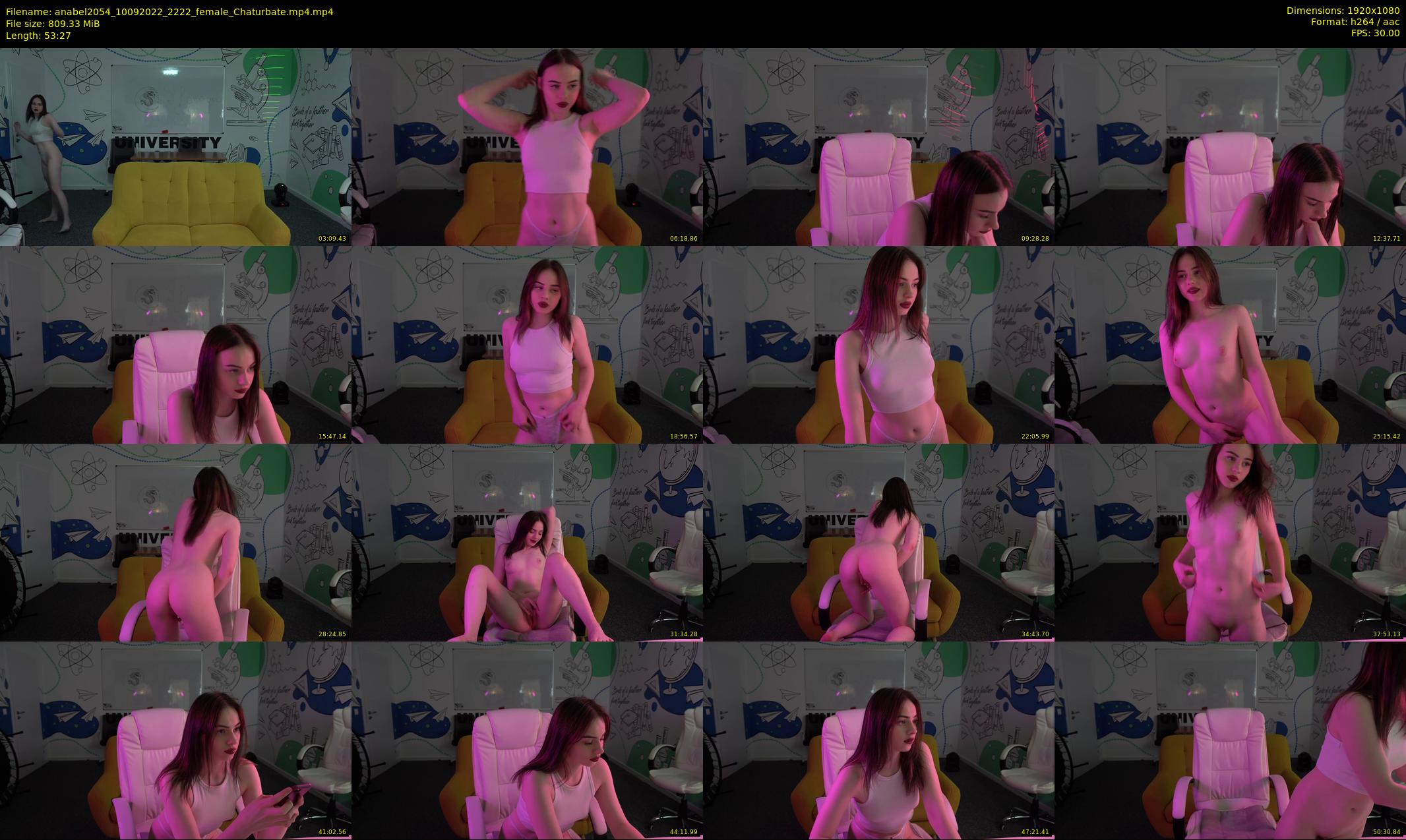 anabel2054 — 54 minute Chaturbate female cam show recording, 1080p, Sep 10, 2022